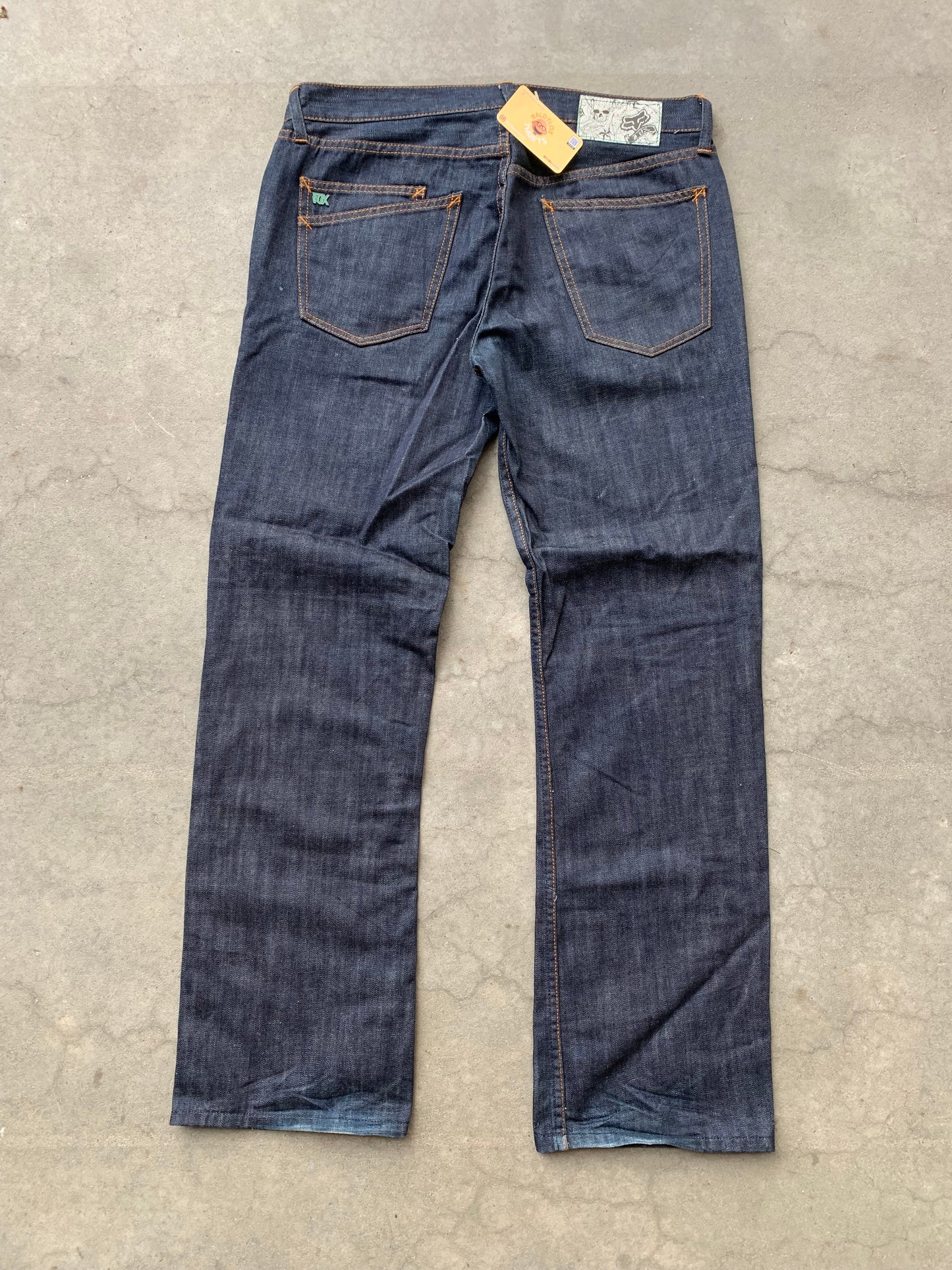 (36”) 00’s Fox Selvedge Raw Denim