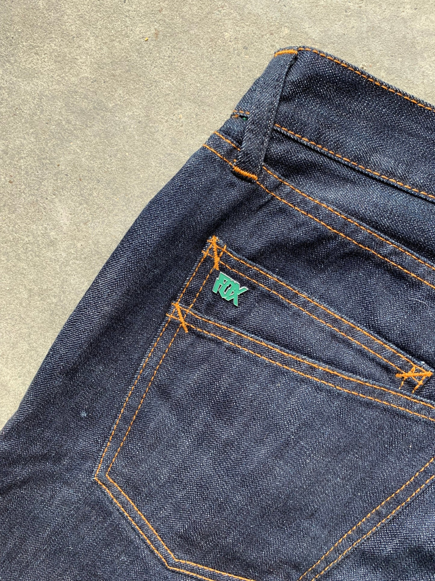 (36”) 00’s Fox Selvedge Raw Denim