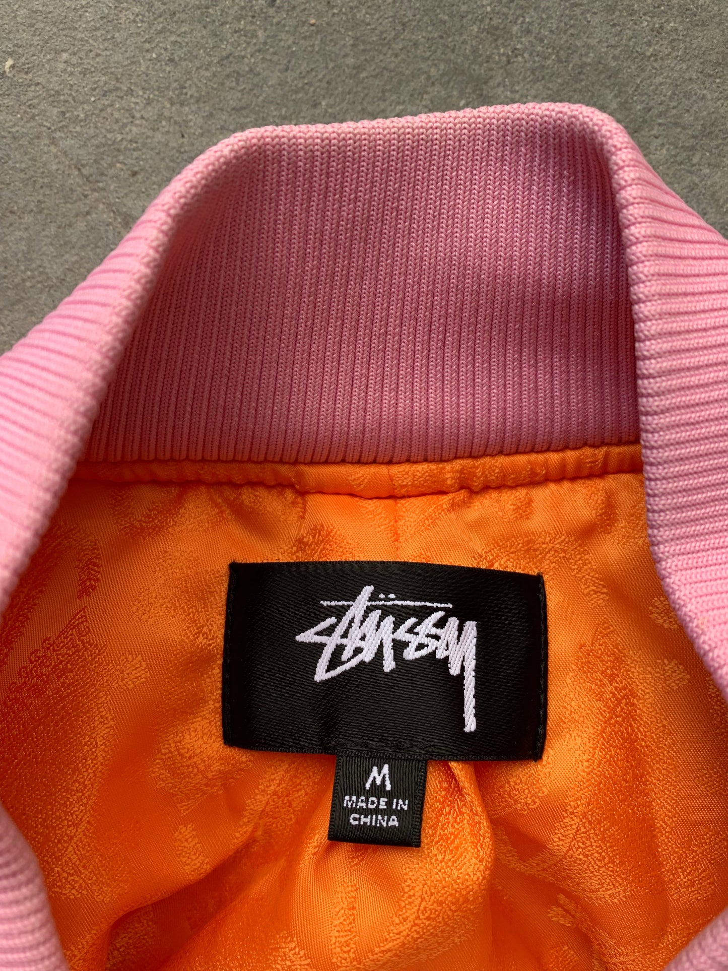 (M) Stussy Aviator Pink Bomber