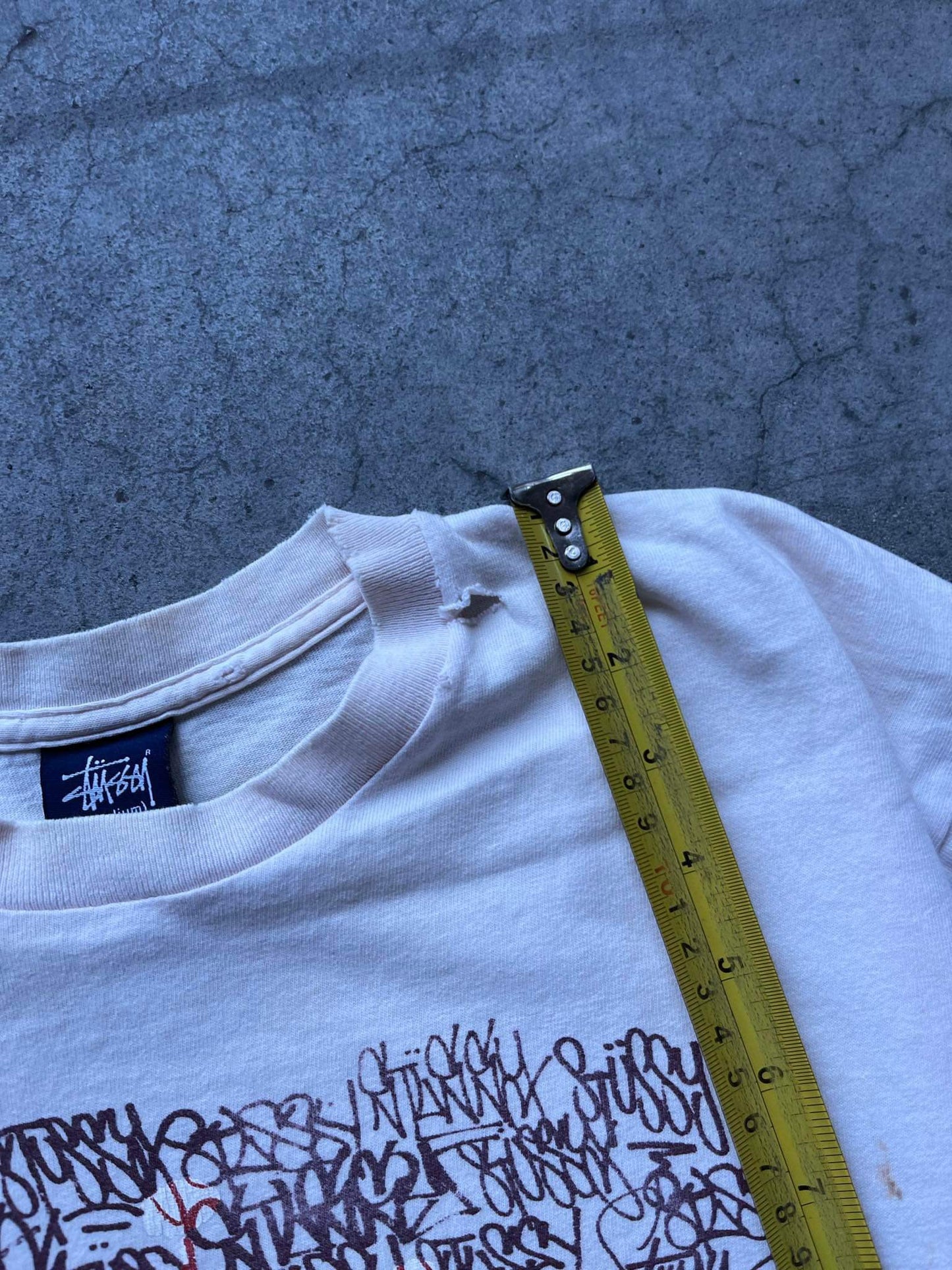 (M) 1999 Stussy Scribble Script Tee