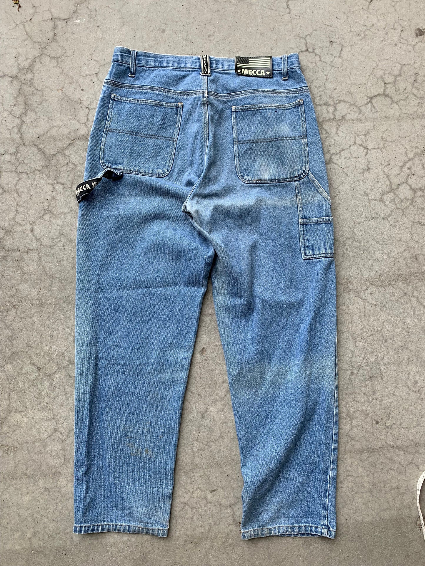 (34”) Sunfaded Y2K Mecca Carpenter Jeans