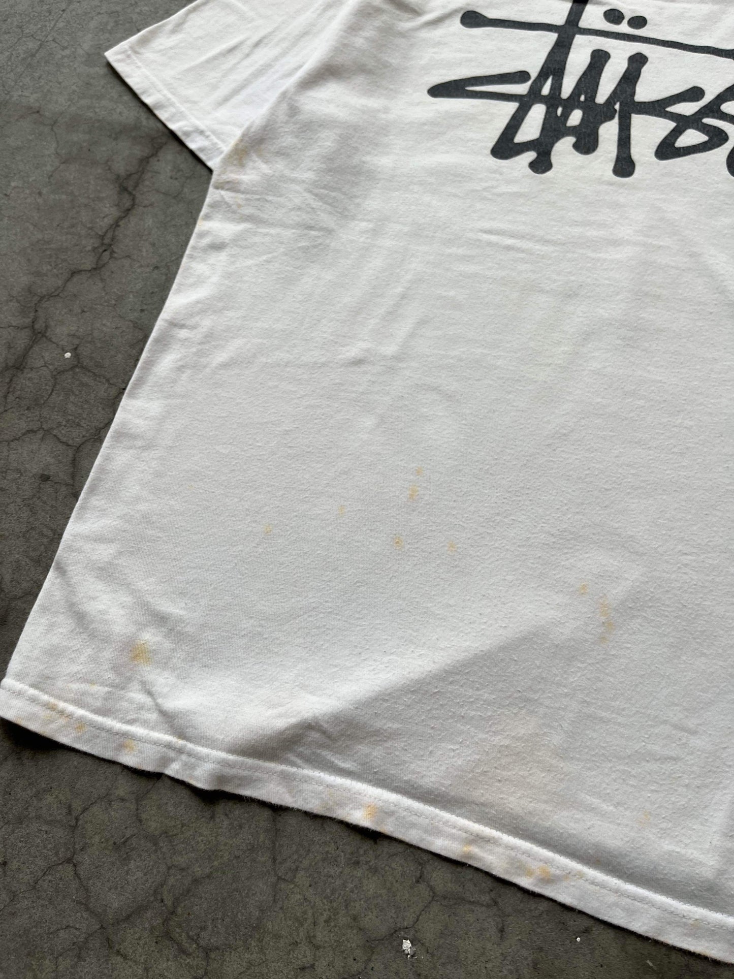 (L/XL) Stussy Script Stained Tee