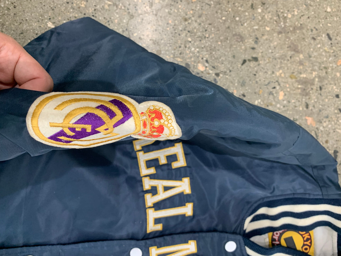 (S/M) Real Madrid Varsity Jacket