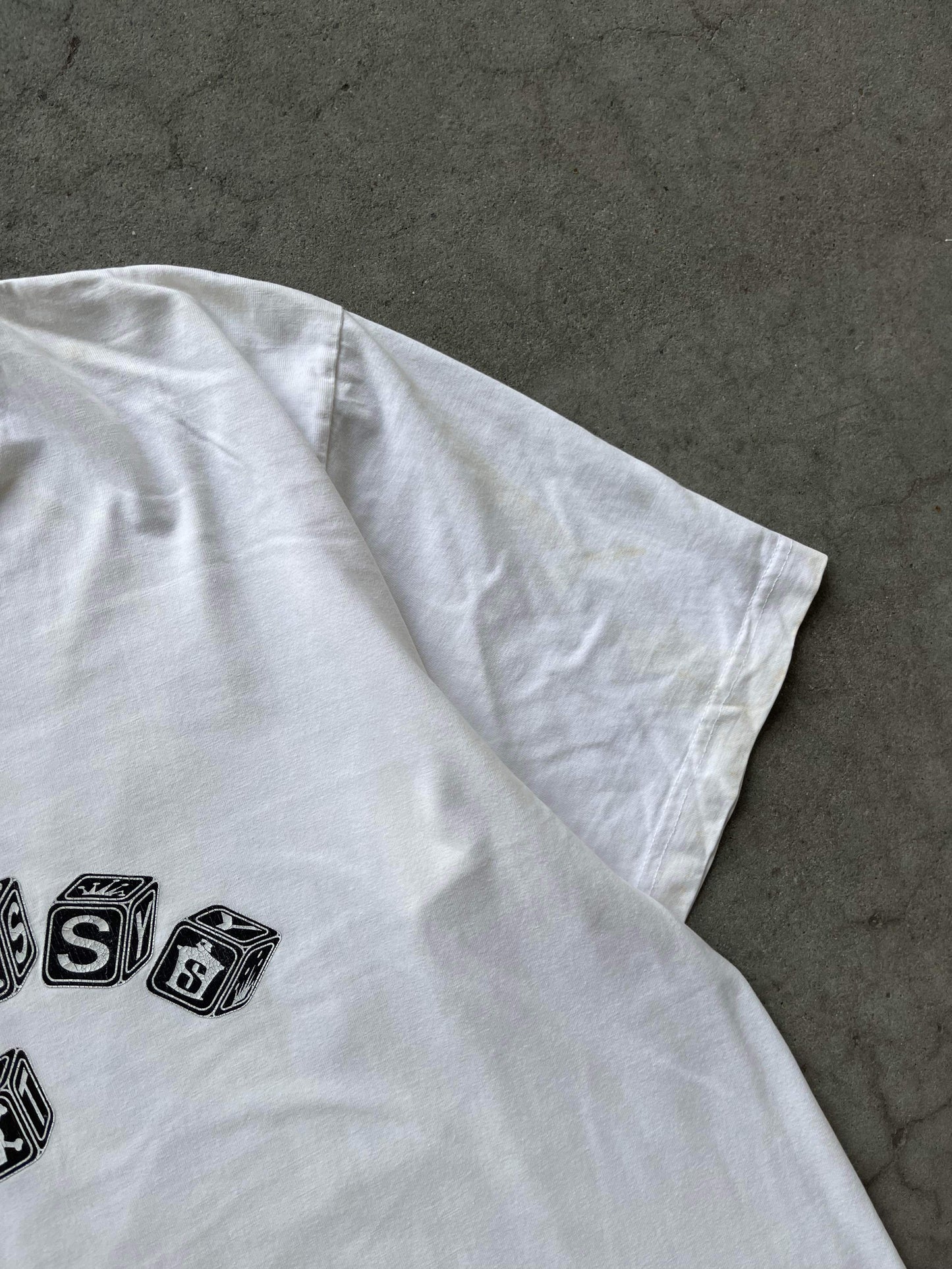 (L/XL) 1998 Stussy 3D Building Blocks Tee