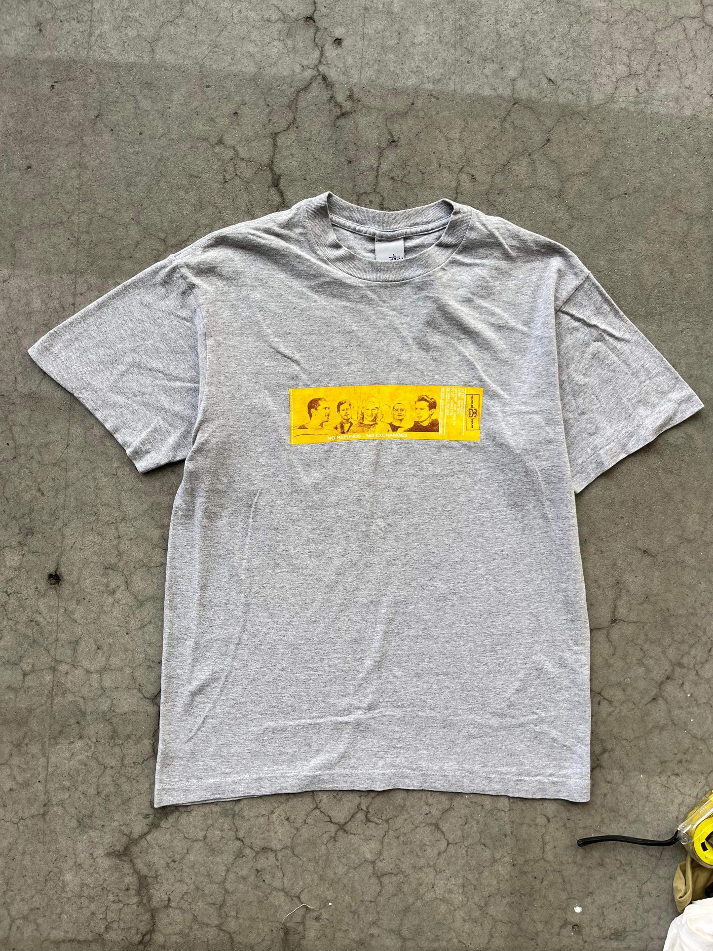 (M) 2002 Stussy No Refund No Exchanges Tee