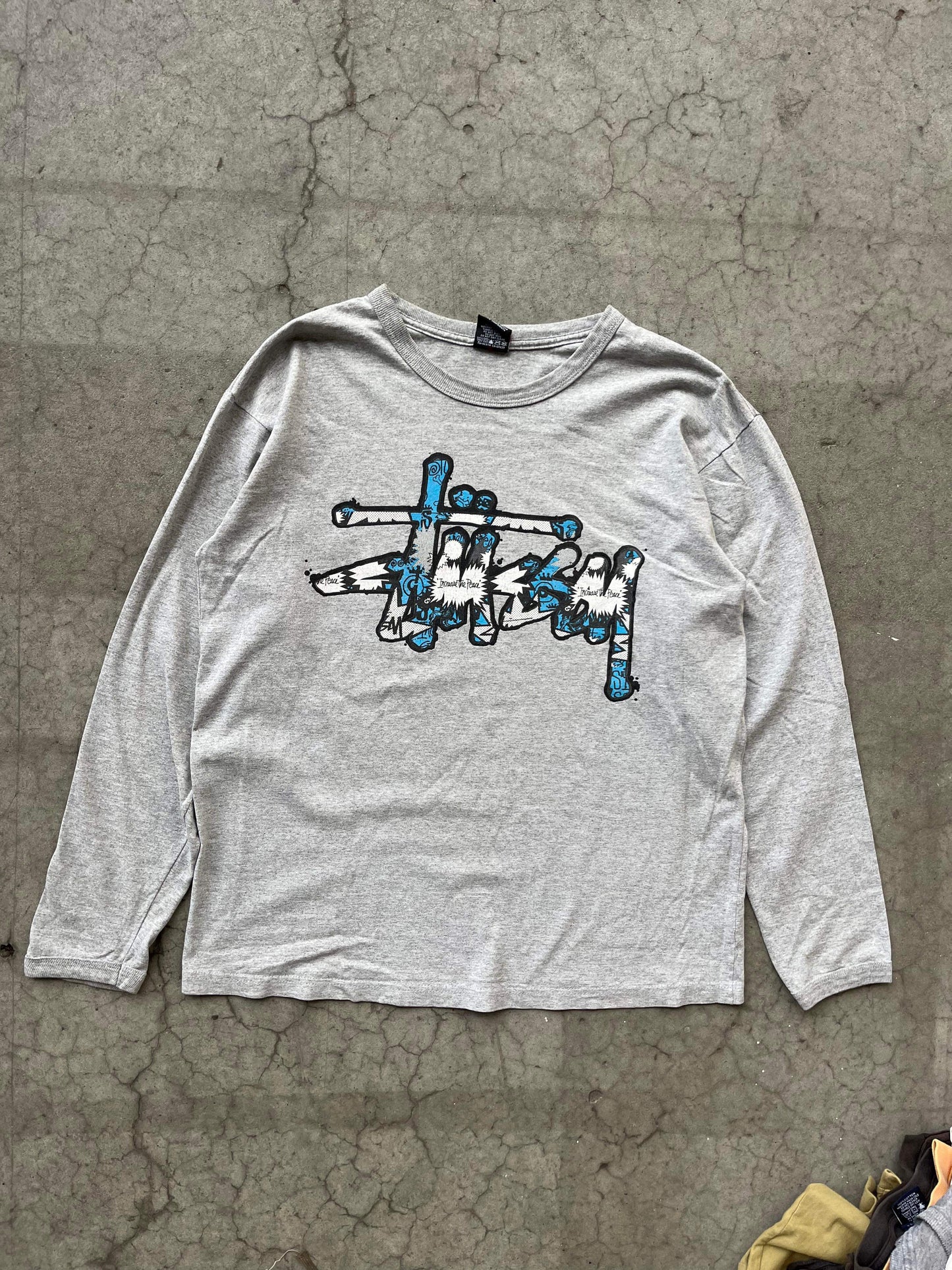 (M) Early 00’s Stussy Graffiti Script LS