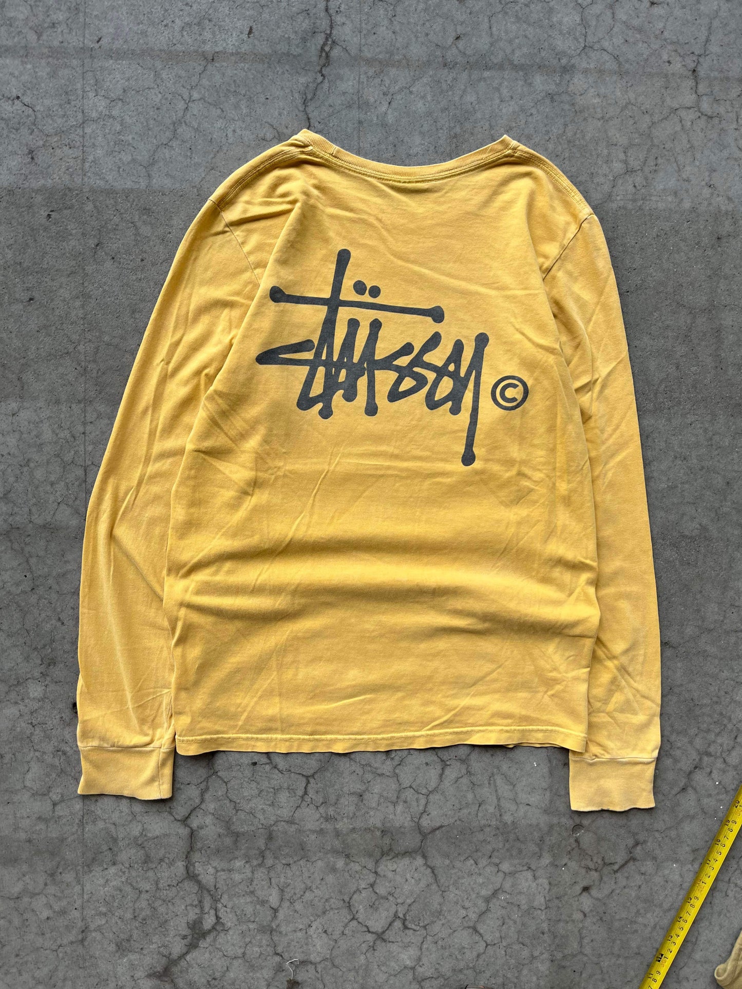 (M/L) Stussy Yellow Script LS