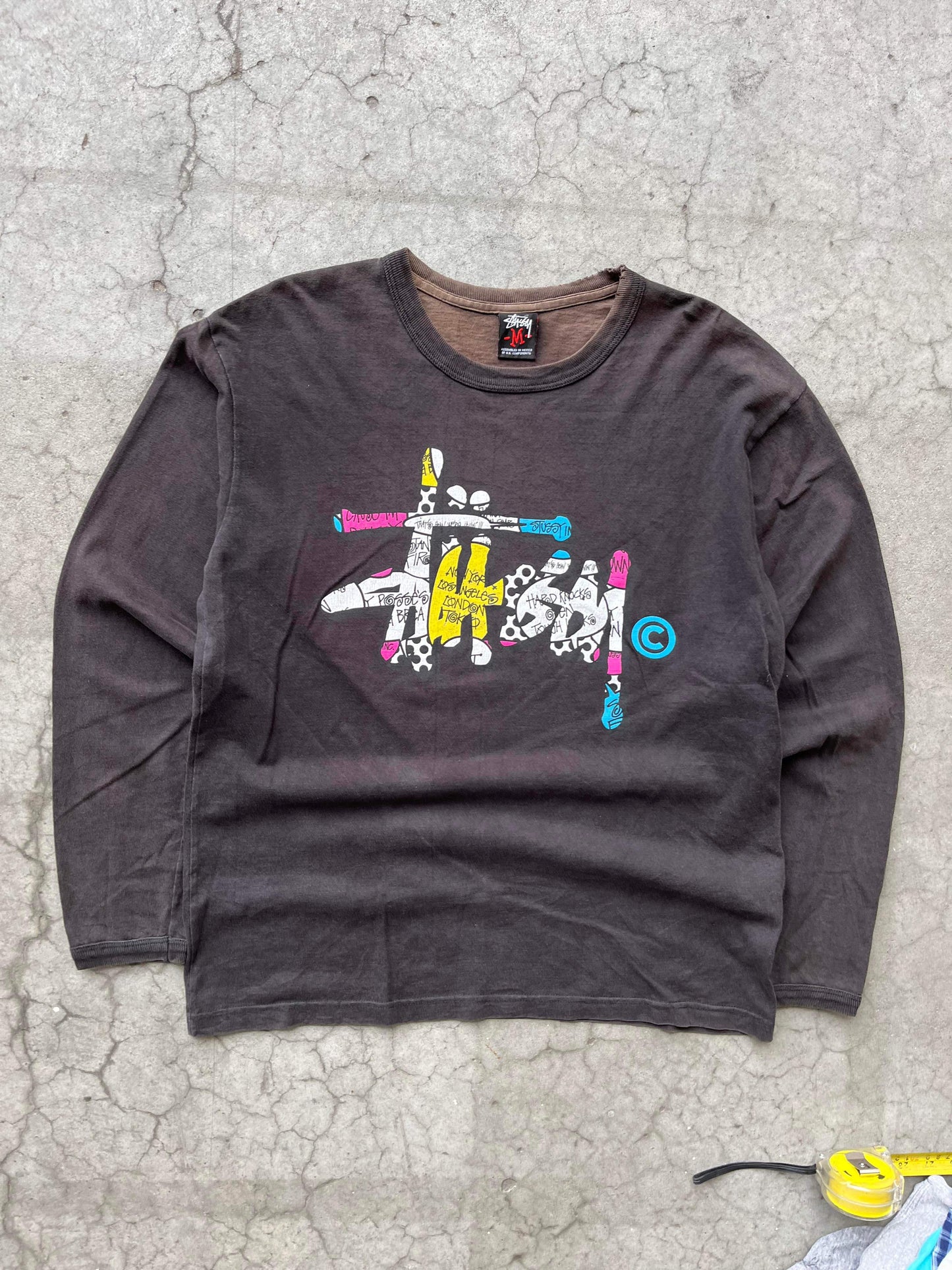 (M/L) Early 00s Stussy Graffiti Script