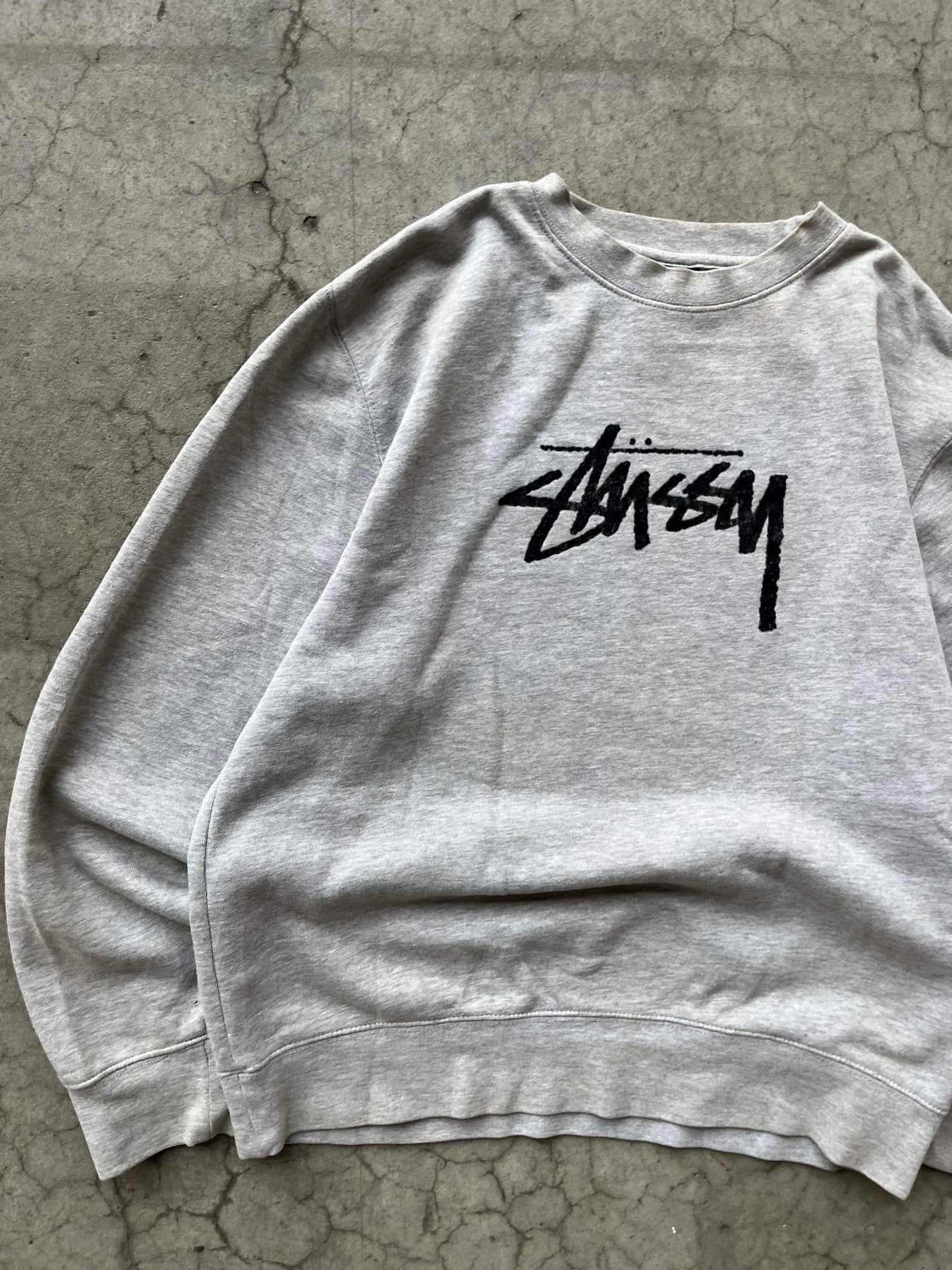 (L) Stussy Script Crewneck