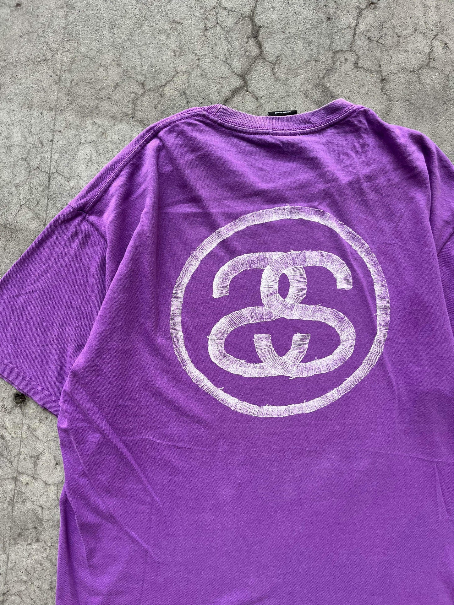 (L/XL) Stussy Grape Sunfaded Tee