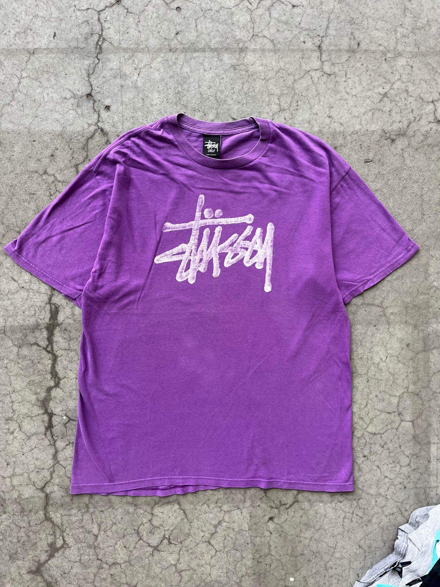 (L/XL) Stussy Grape Sunfaded Tee