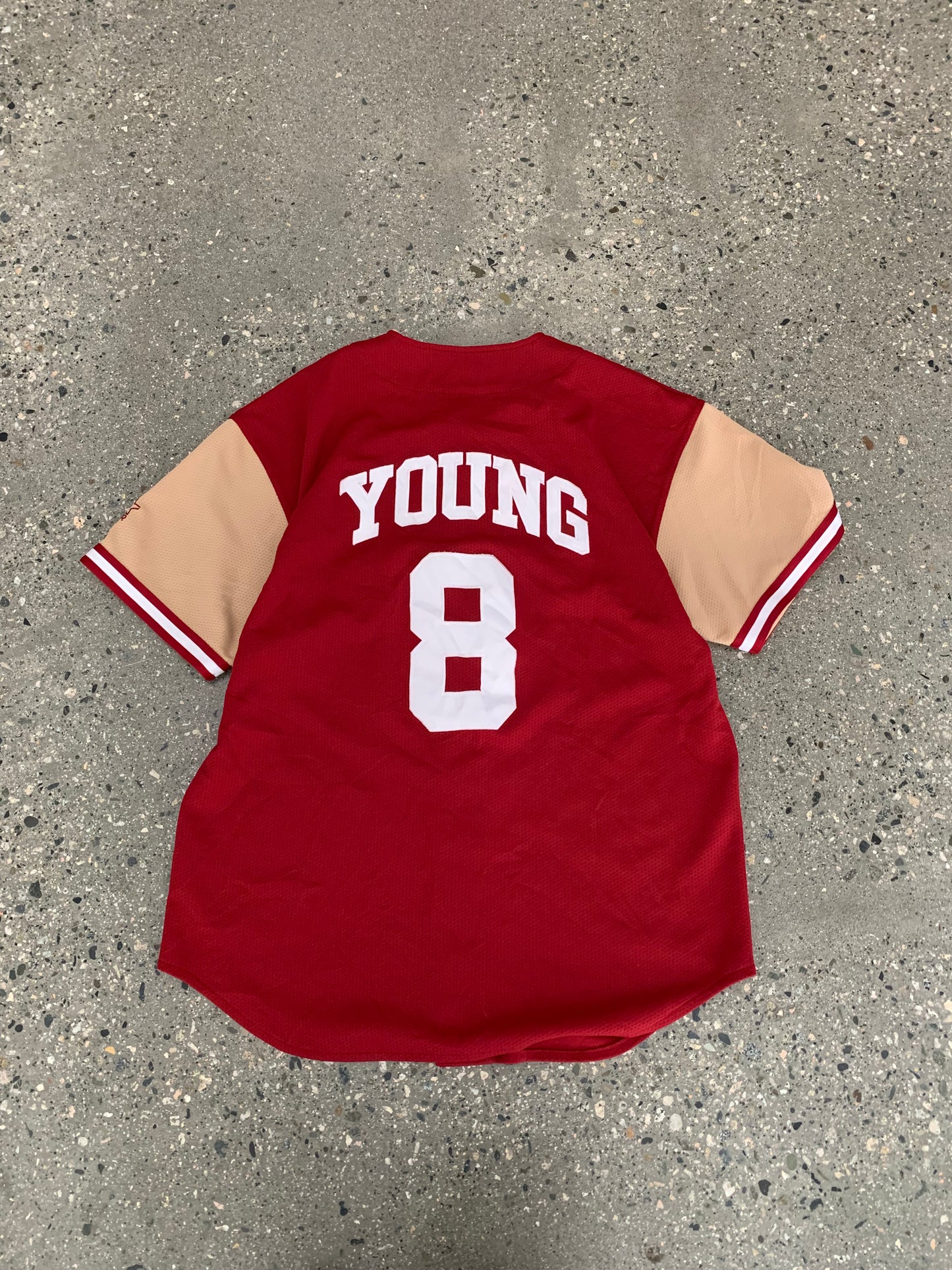 ((L) 90’s Starter Steve Young 49ers NFL Baseball Style Top