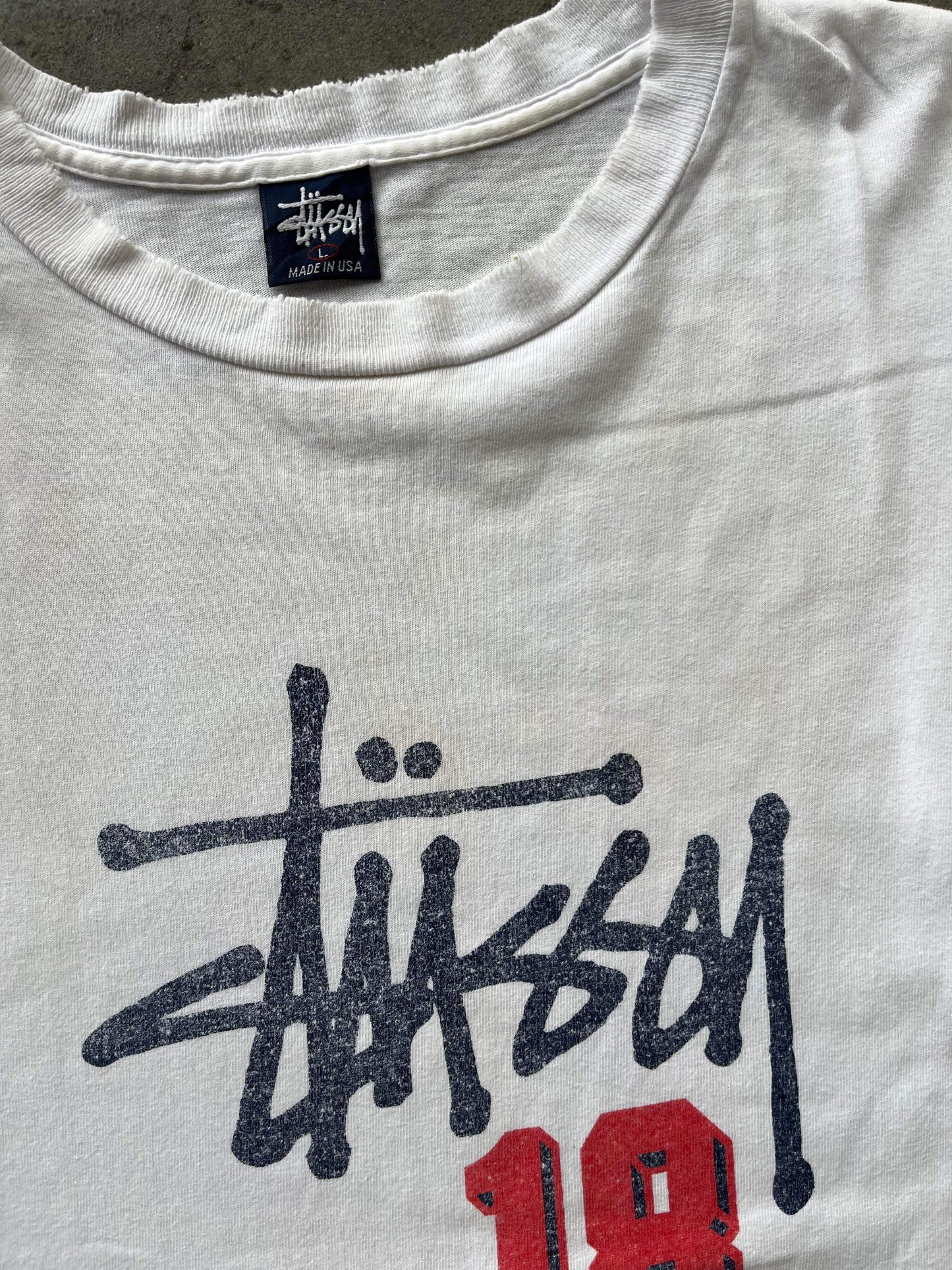 (L) 90’s Stussy 18 Tee