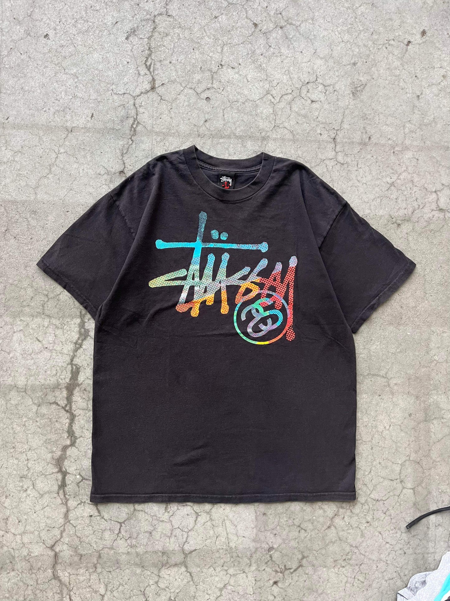 (L/XL) Early 00’s Stussy Vibrant Script