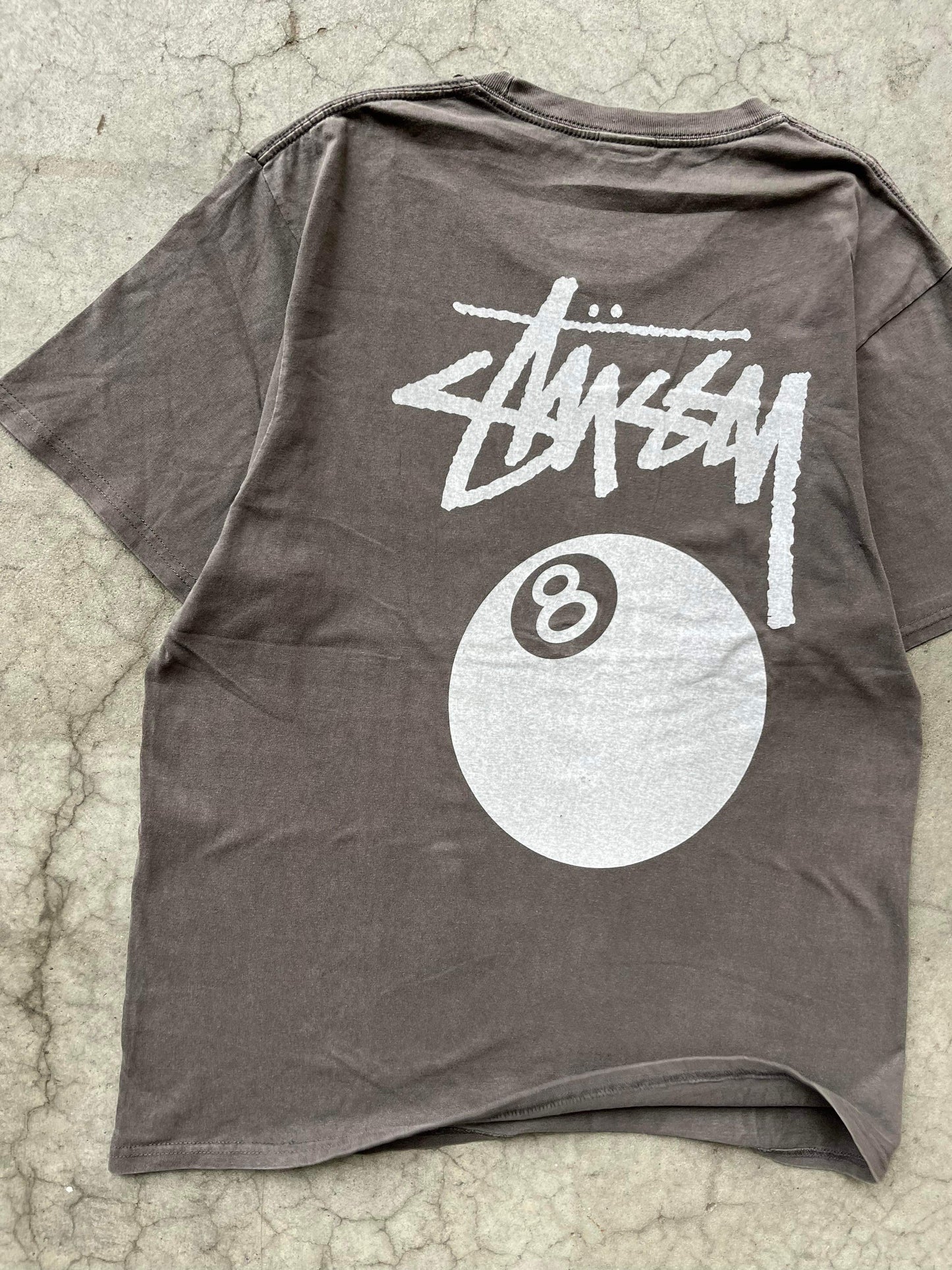 (L/XL) Sunfaded Stussy 8ball