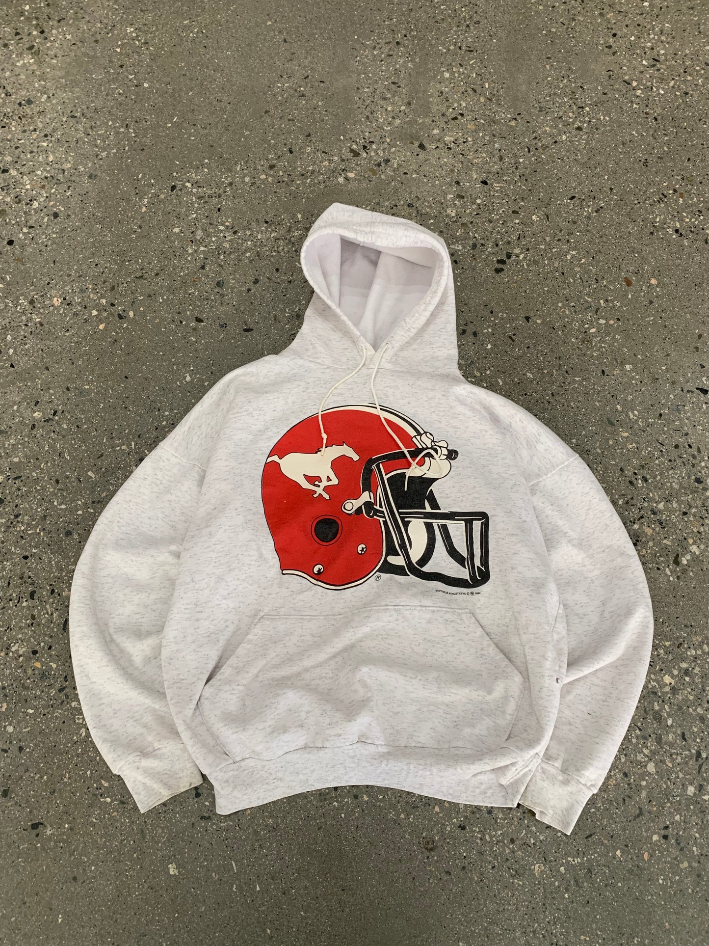 (XS) 1994 Boxy CFL Calgary Stampeders Hoodie