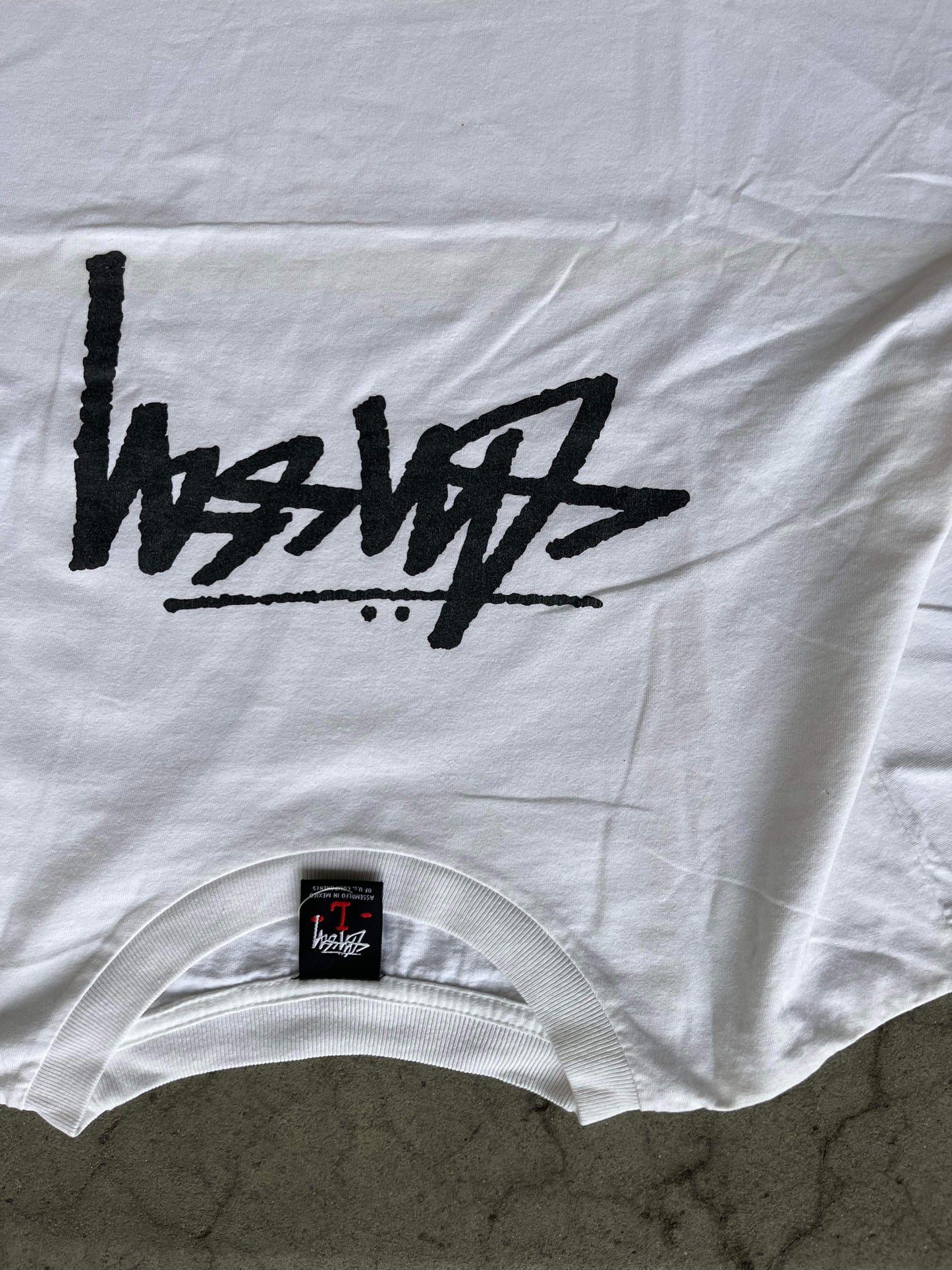 (L/XL) Early 2000s Stussy Script Tee