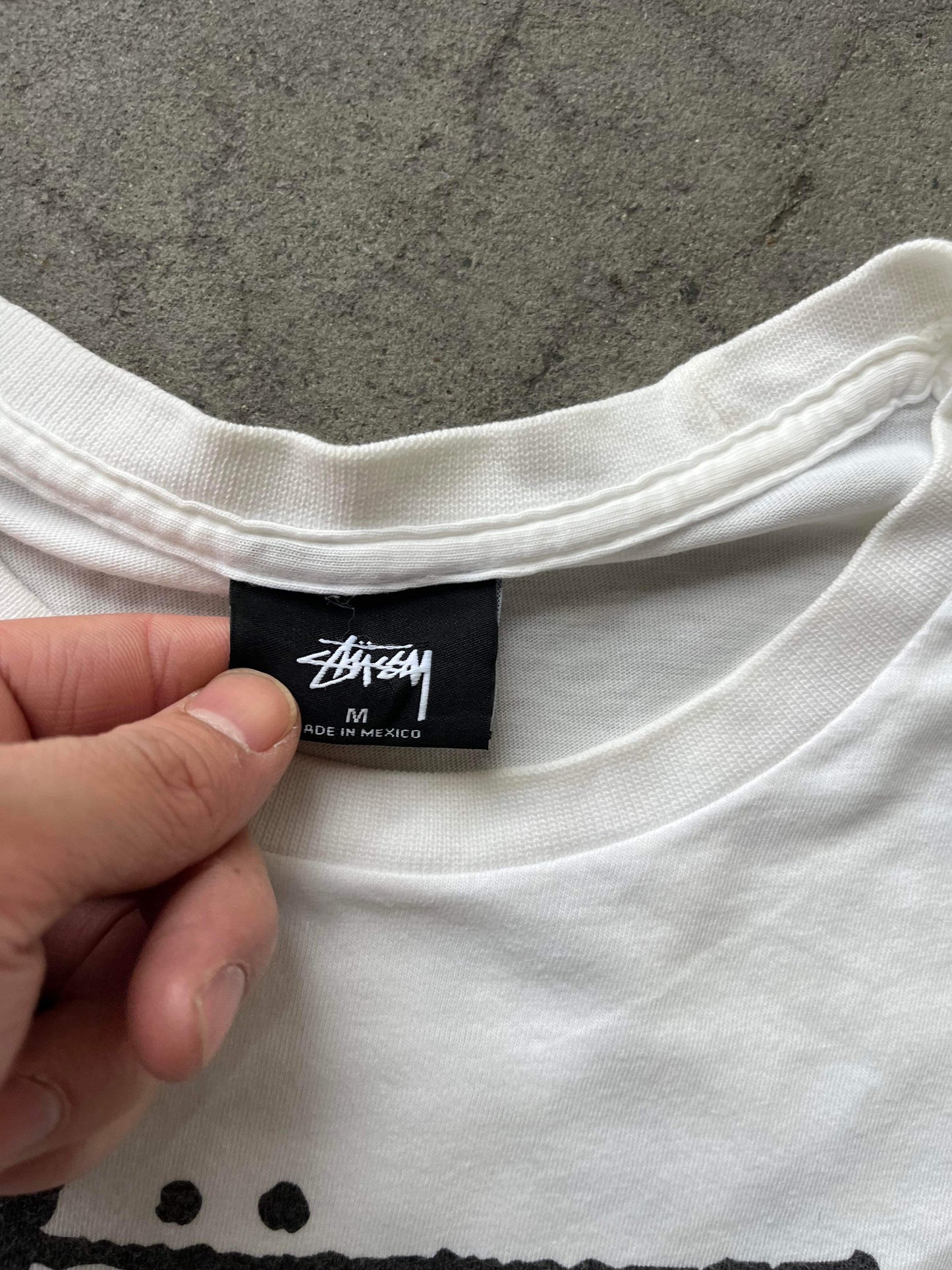 (M/L) Stussy World Wide White Tee