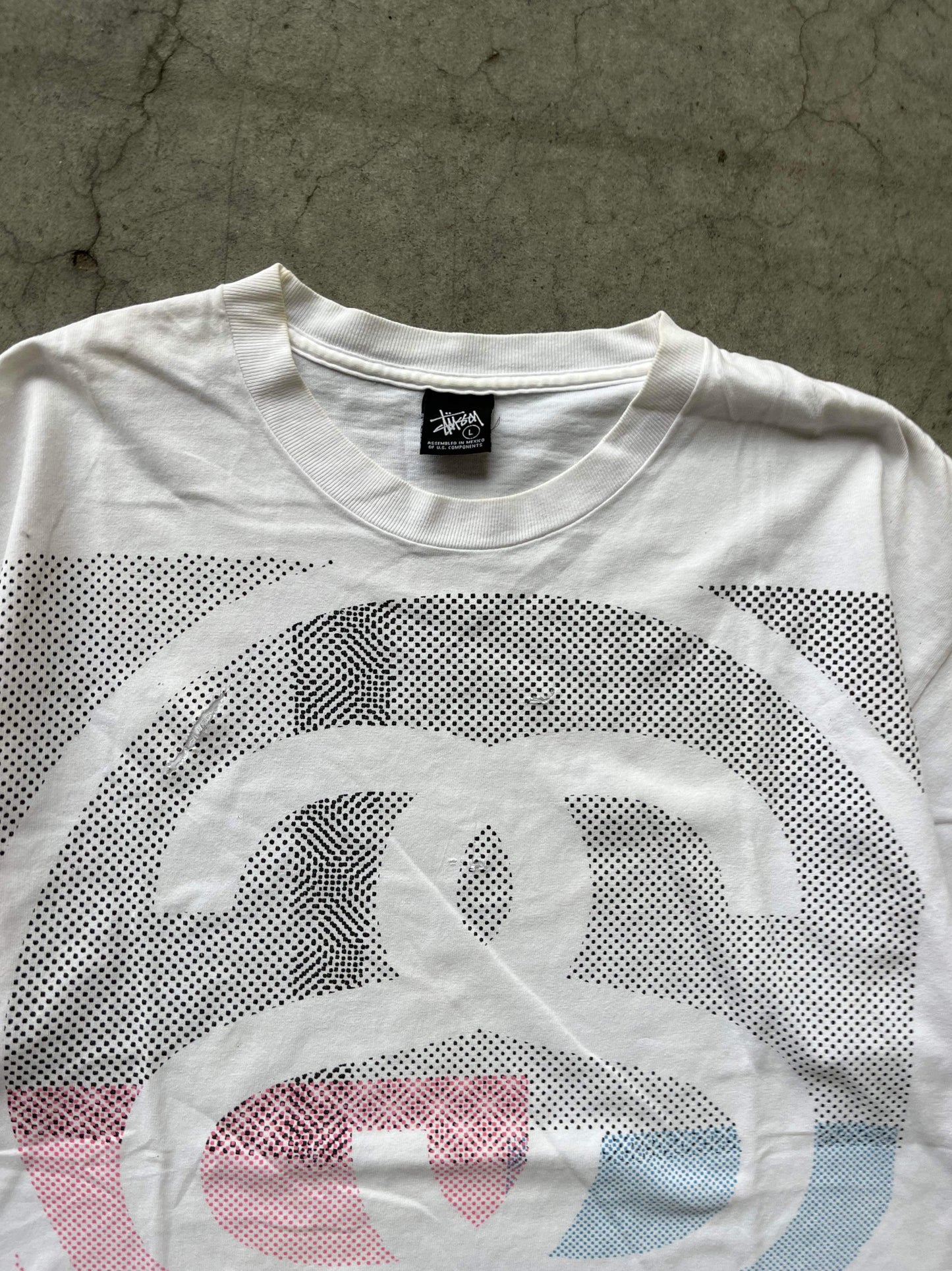 (L) 00’s Stussy White Tee