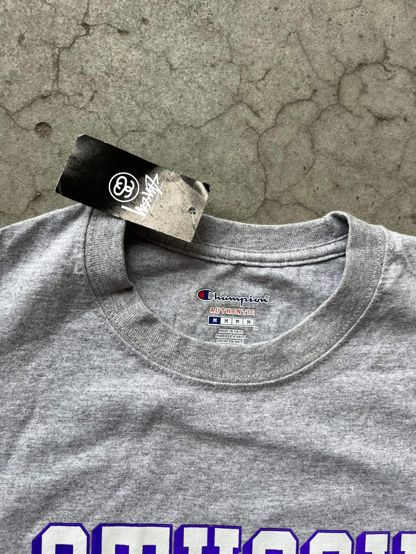 (M/L) Stussy x Champion Raptors Tee BNWT