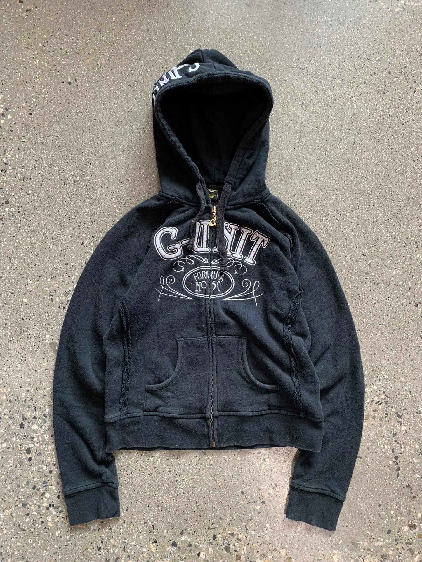 (L) Y2K Embroidered G Unit Zip Up Hoodie