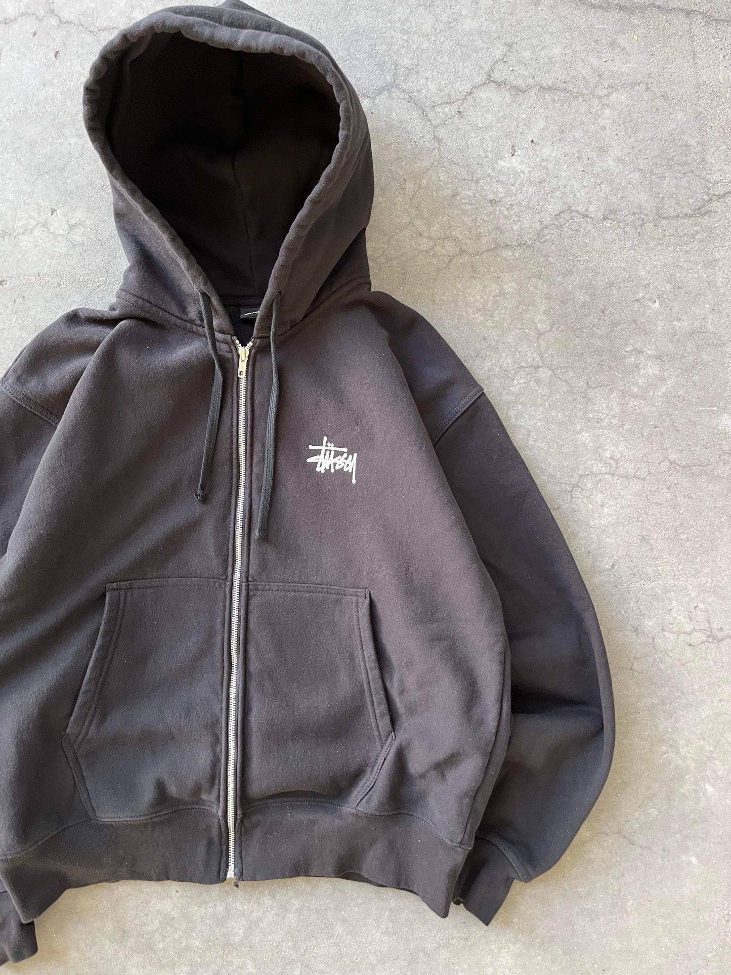 (2X) Stussy Thick Zip Up Hoodie