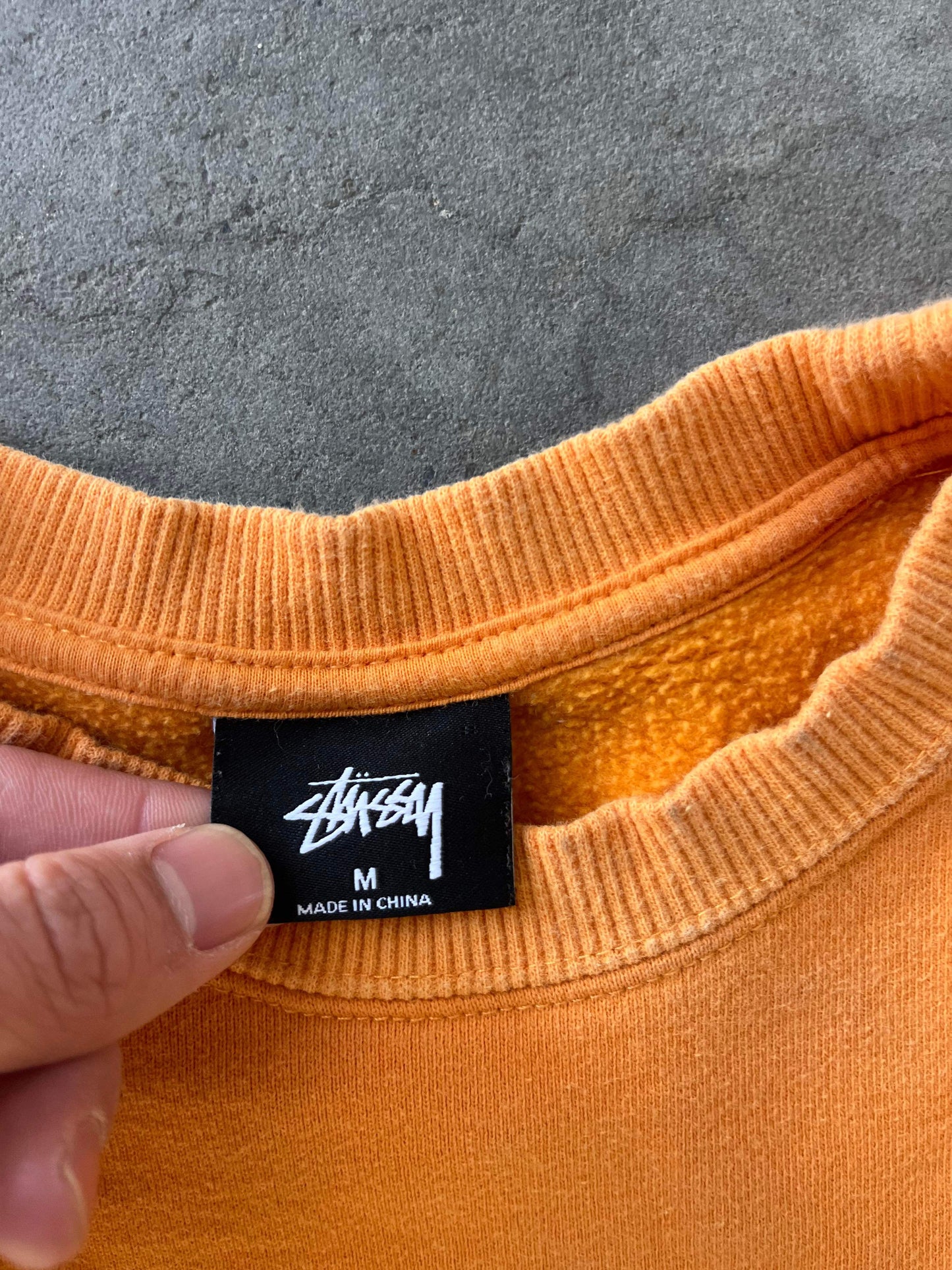 (S/M) Stussy Peach Pink Crew