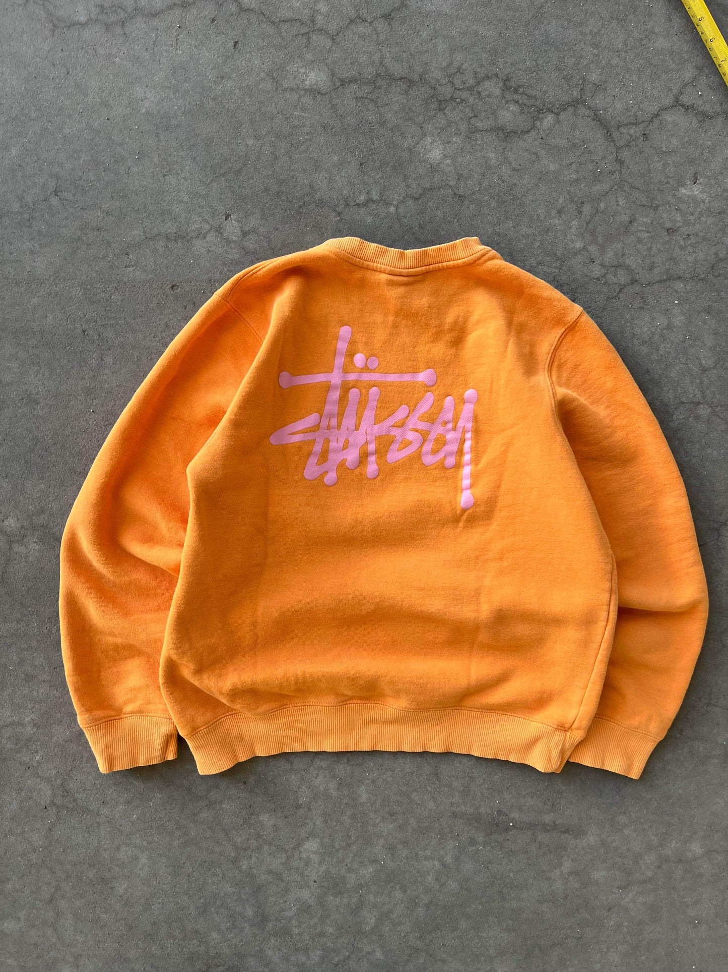 (S/M) Stussy Peach Pink Crew