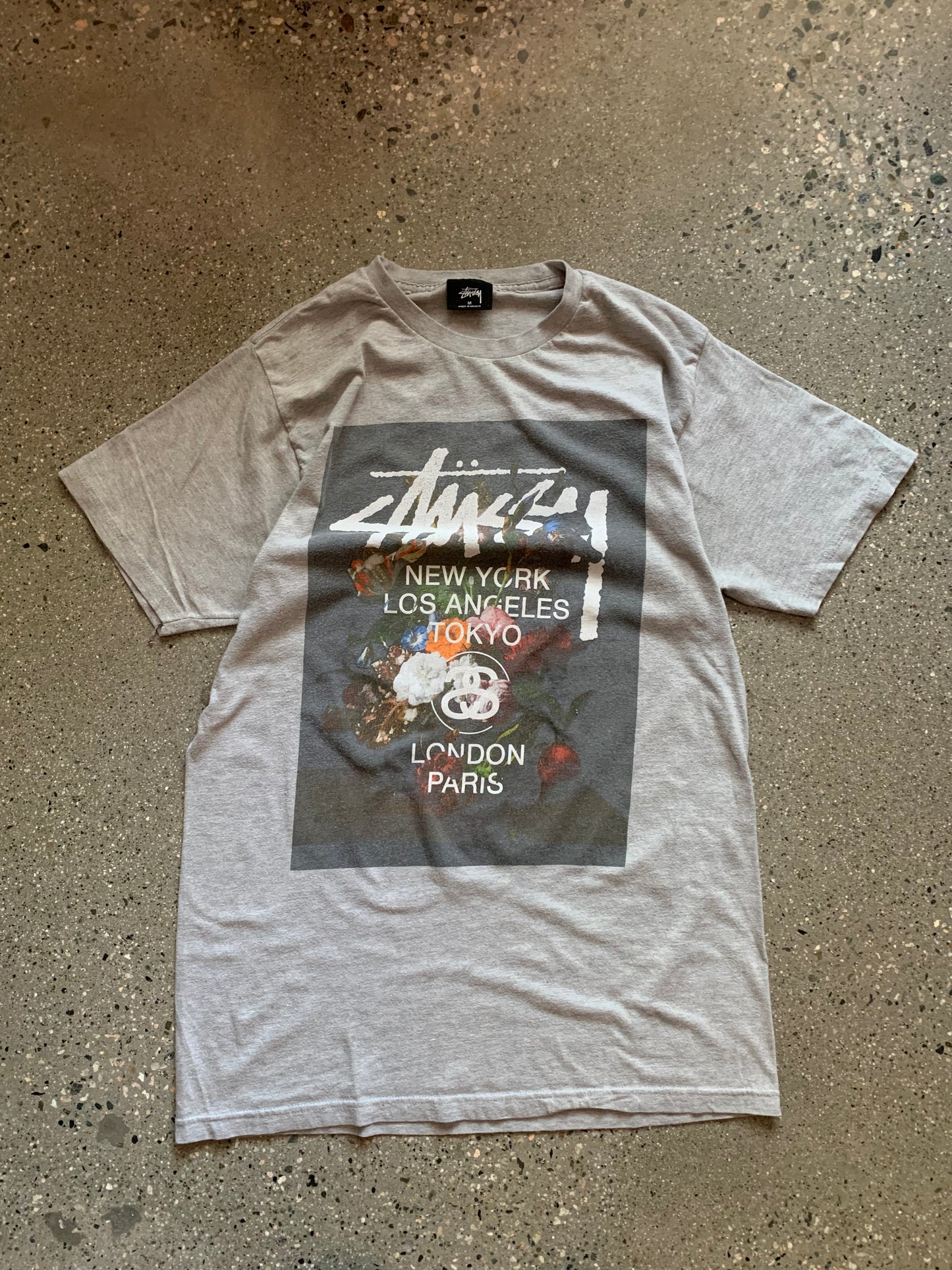 (M) Stussy Intl Floral Tee