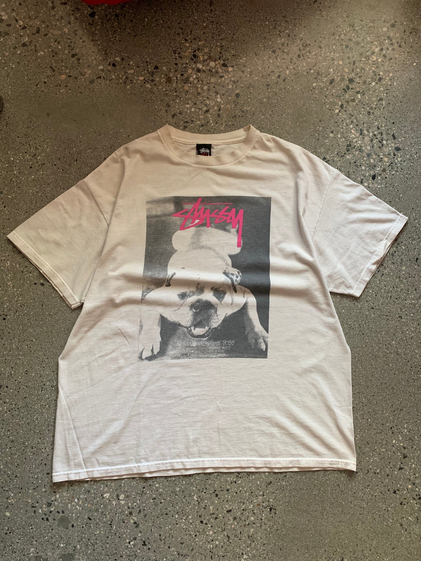 (XL/2X) Mid 2000s Stussy Pug Tee