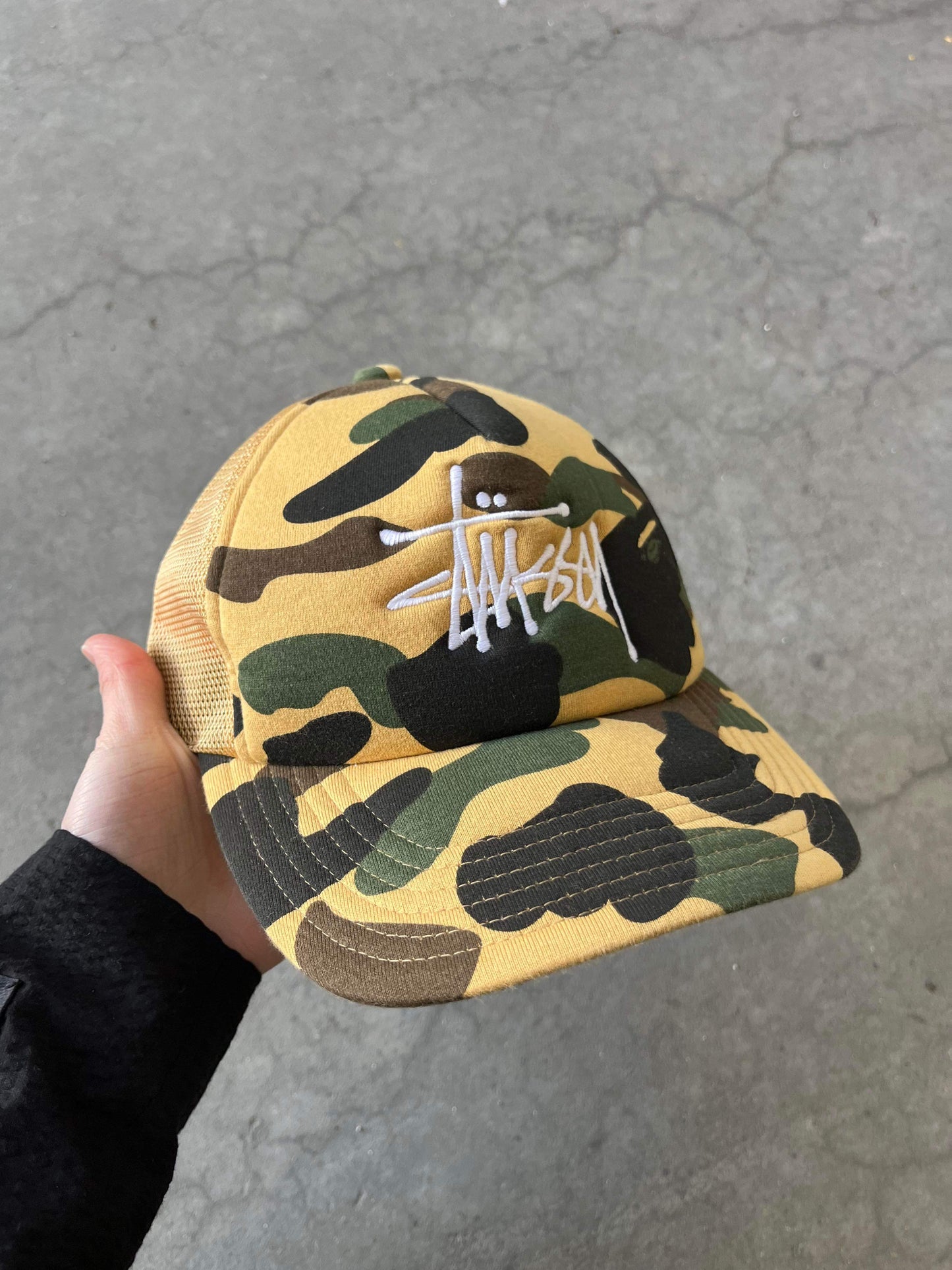 (OSFA) Stussy x BAPE Trucker Hat