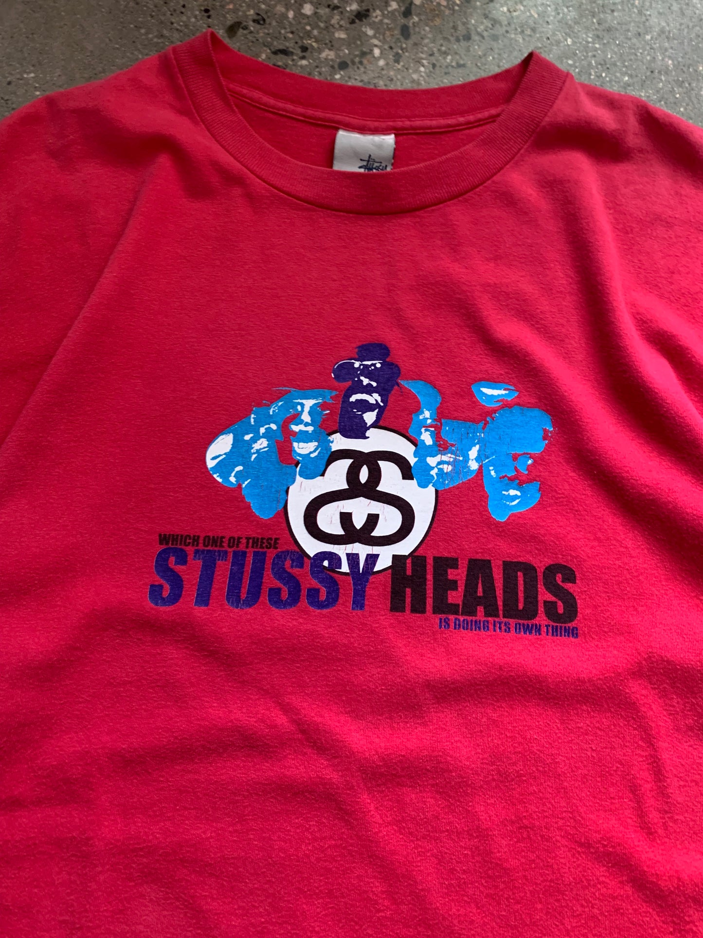 (XL) 90’s Stussy Heads Tee