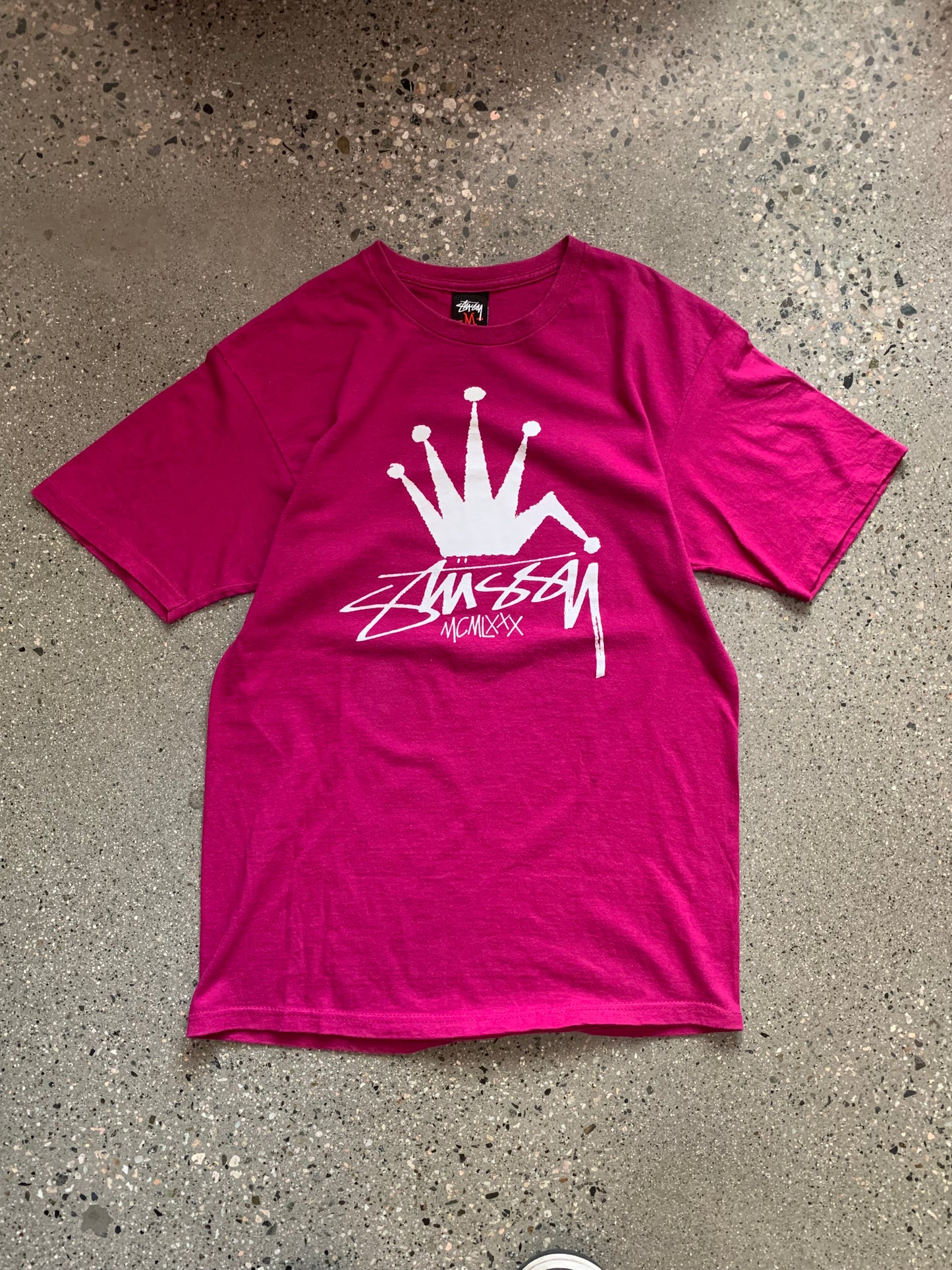 (S/M) Mid 2000s Stussy Crown Tee