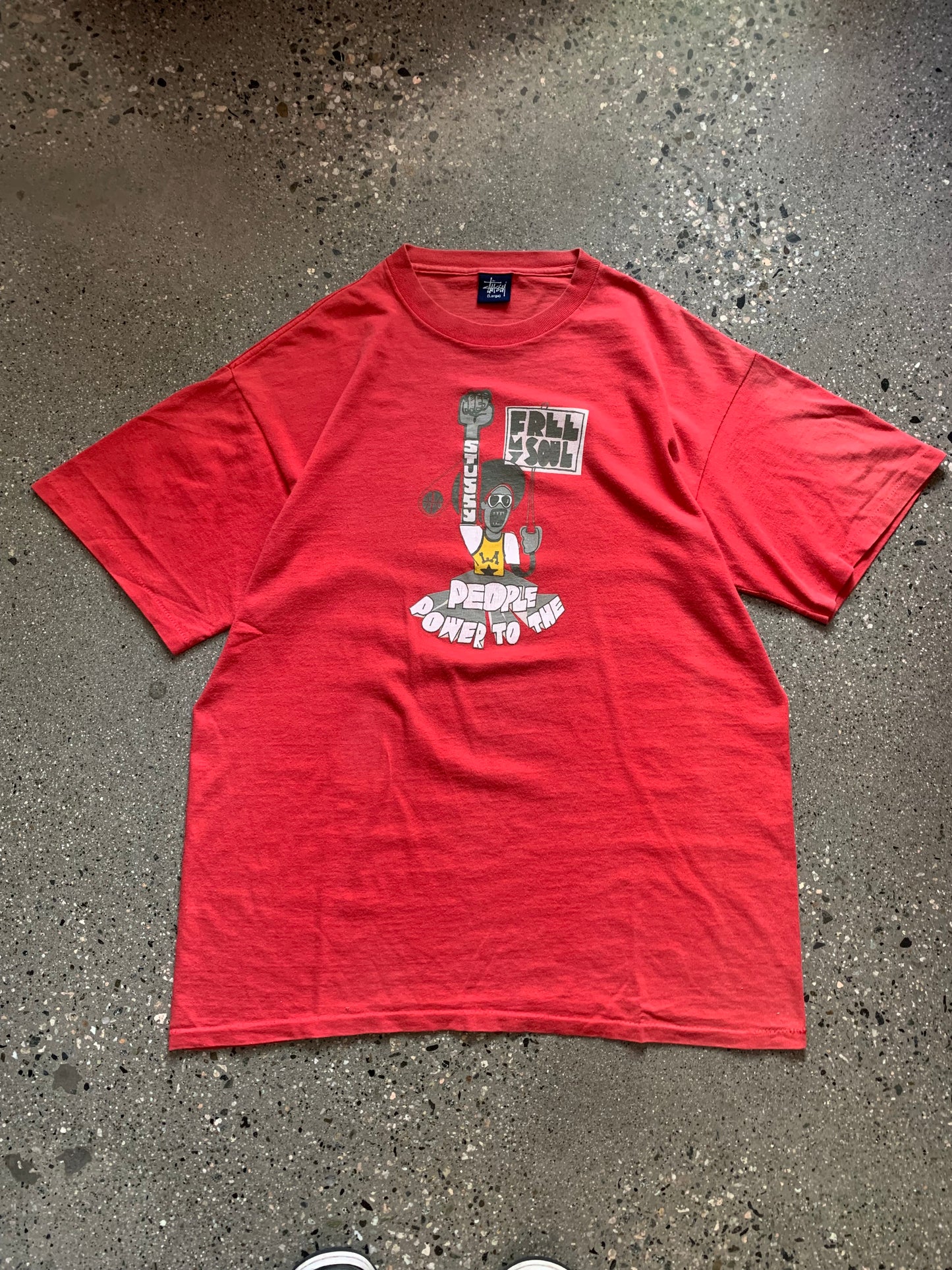 (L) 90’s Stussy Power to the People Tee