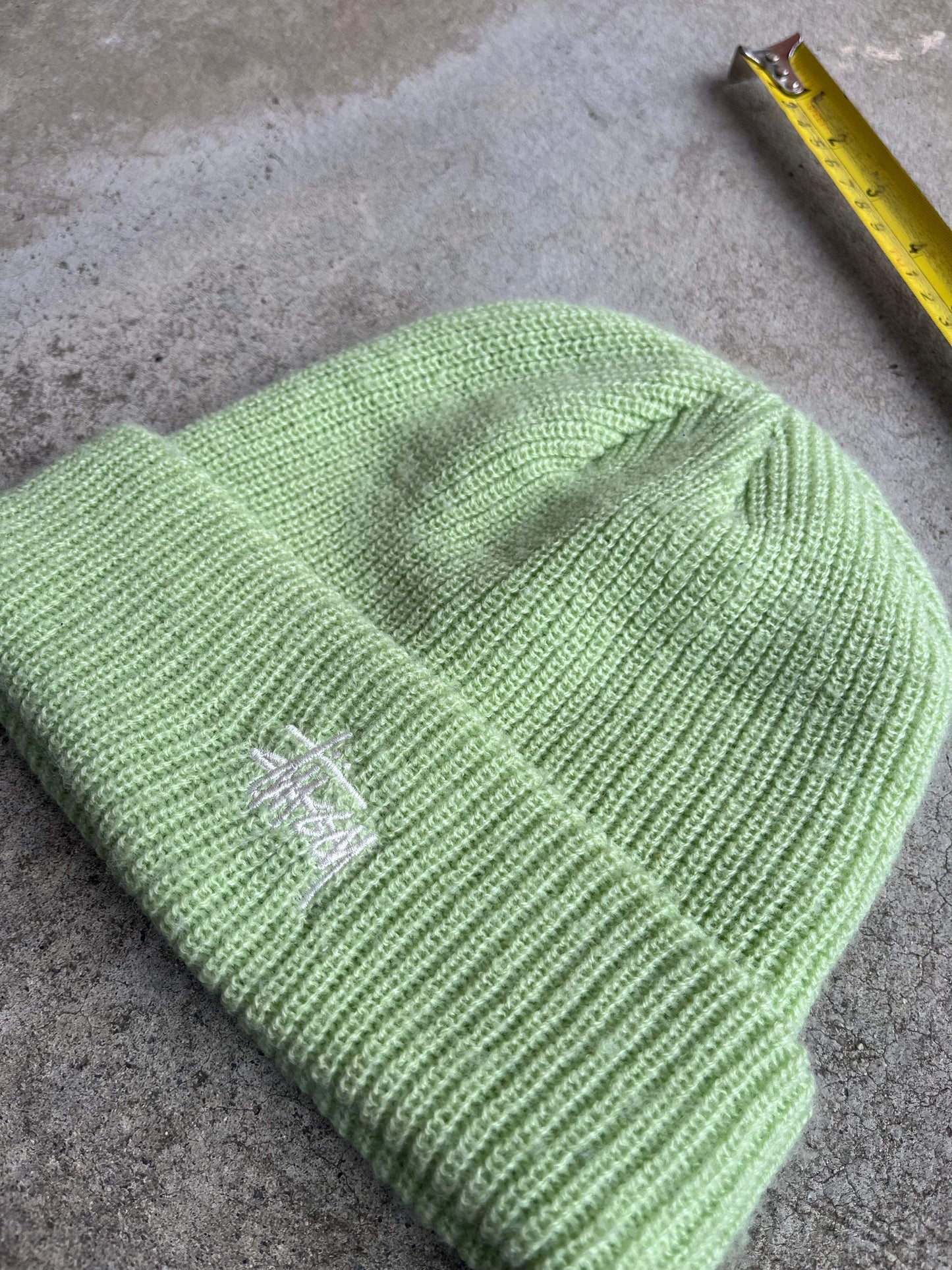 (OSFA) Stussy Avocado Green Beanie