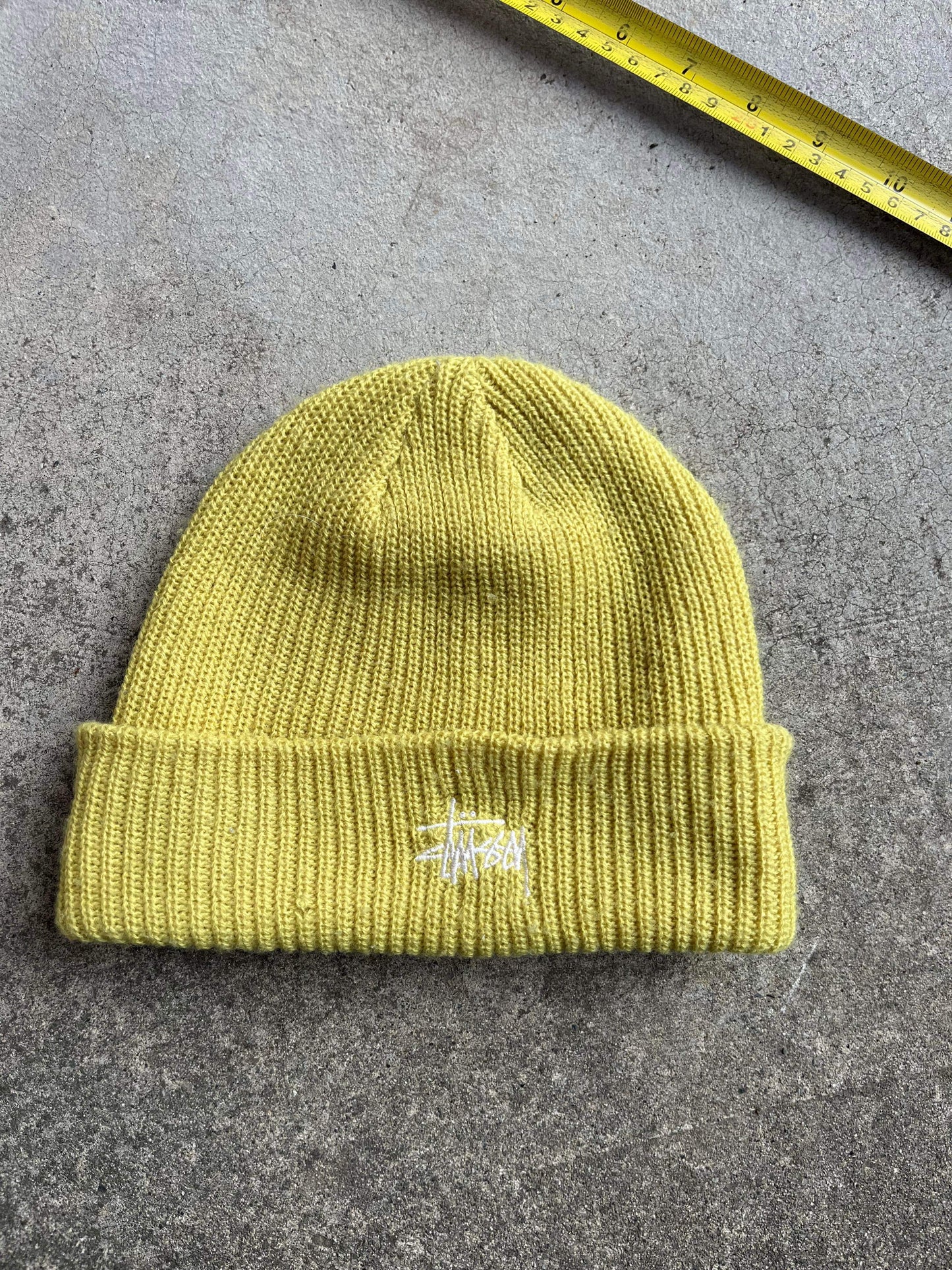 (OSFA) Stussy Yellow Beanie