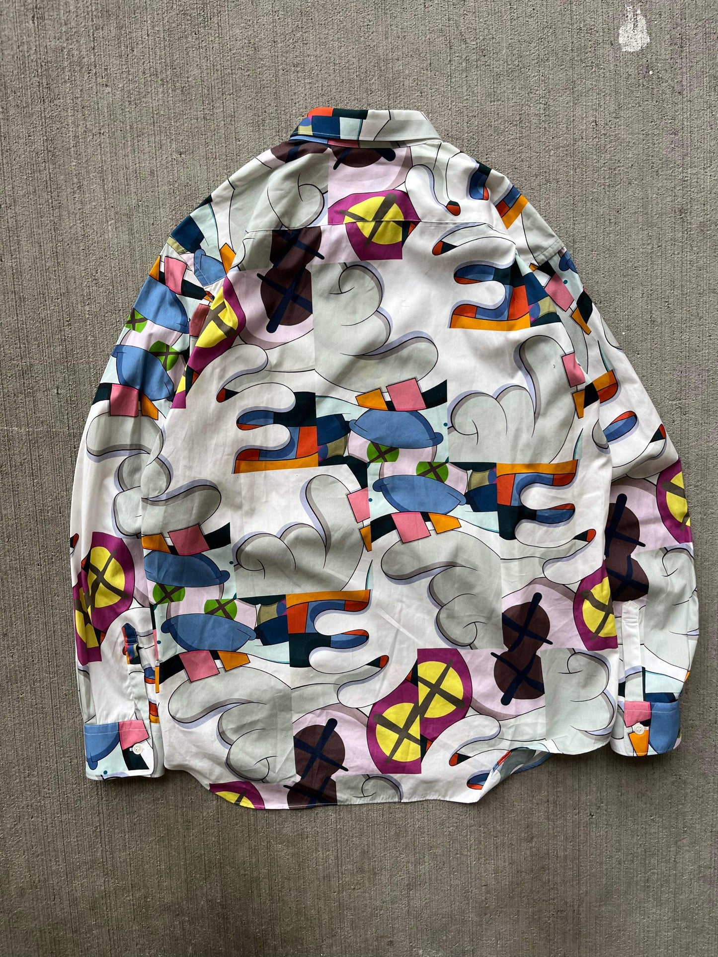 (S/M) CDG Shirt x Kaws Button Up LS