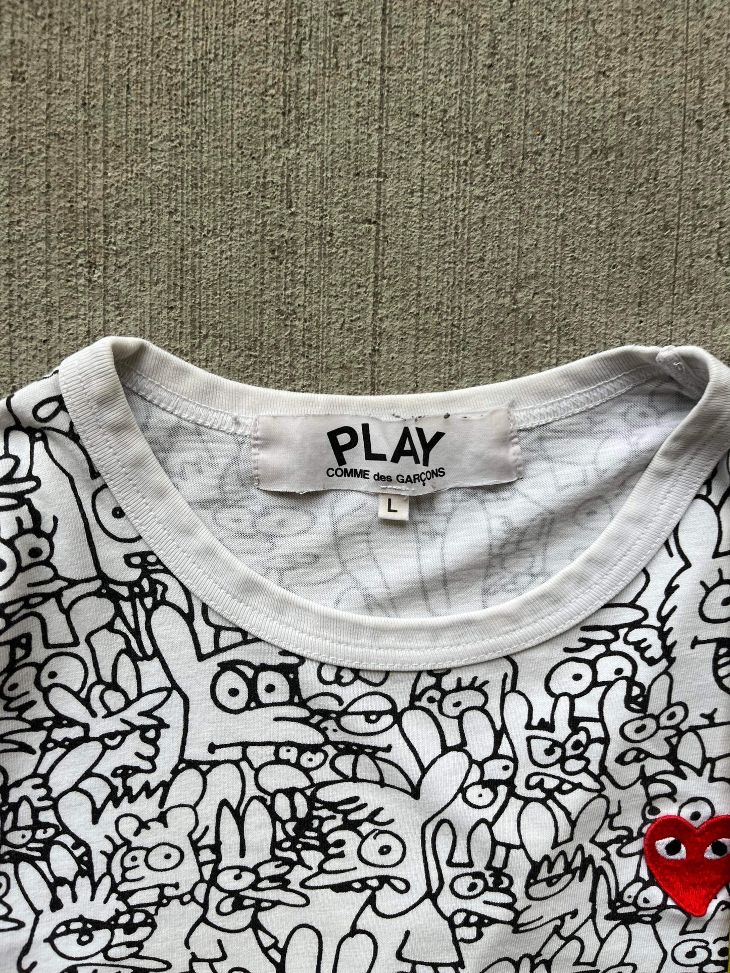 (S/M) CDG PLAY x Simpsons Matt Groening