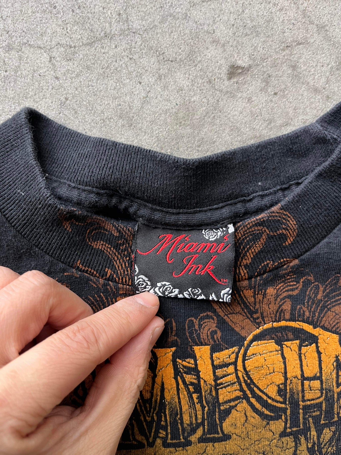 (M) Y2K Miami Ink Skull Tee