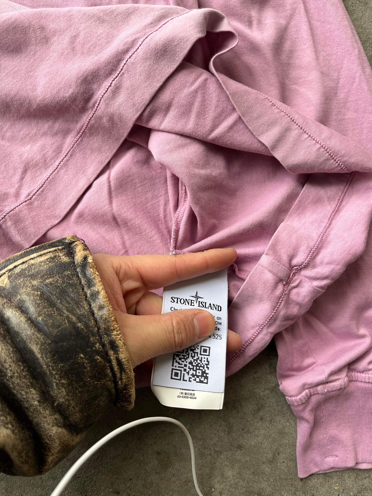 (M) Stone Island Pink LS