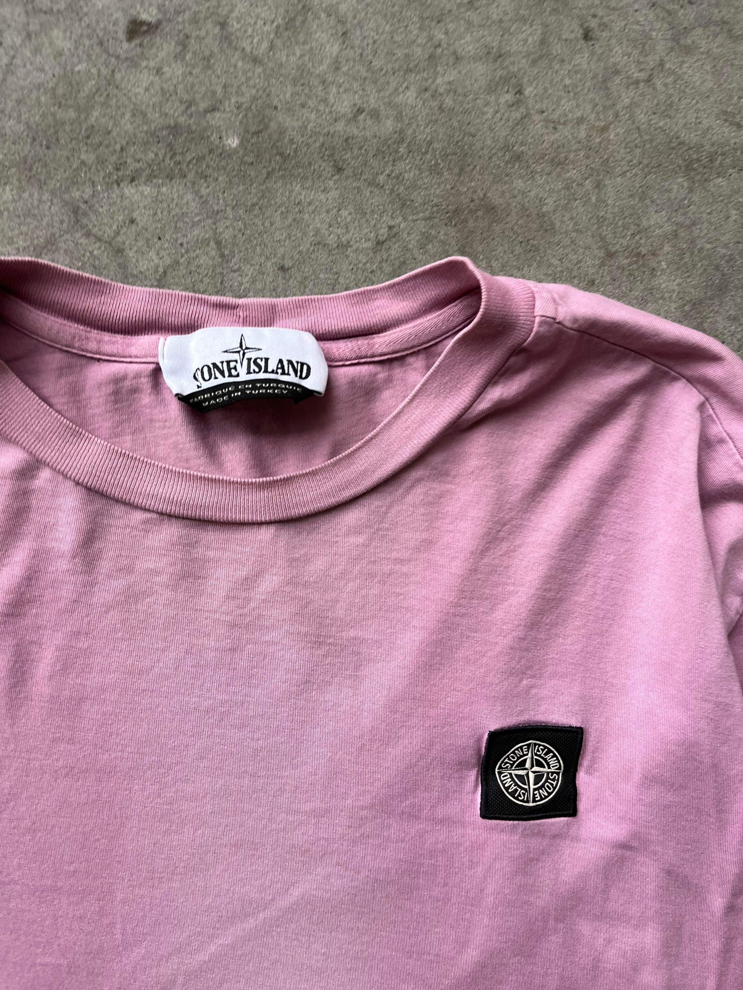 (M) Stone Island Pink LS