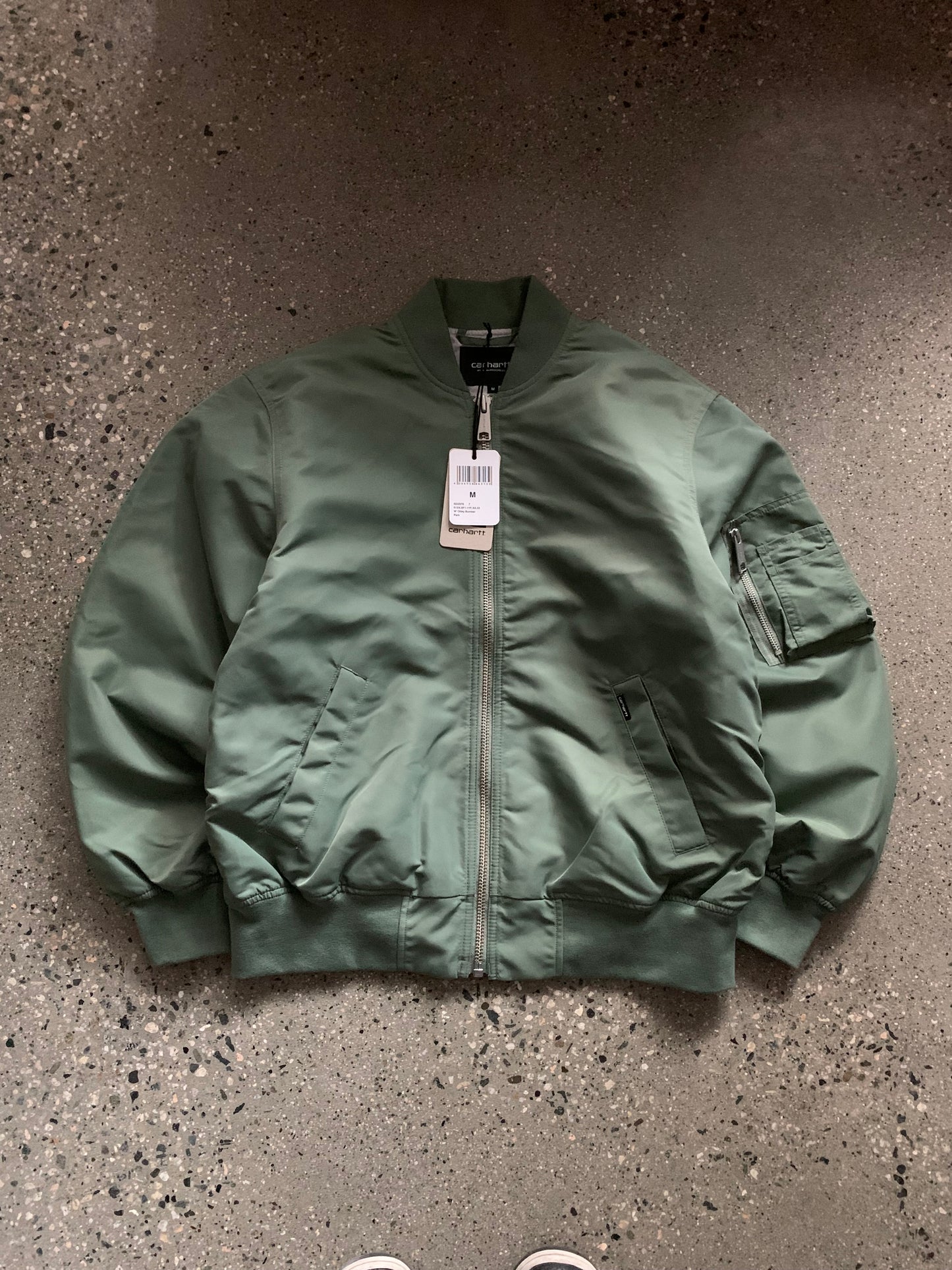 (M) BNWT Carhartt WIP Otley Aviator Bomber Sage