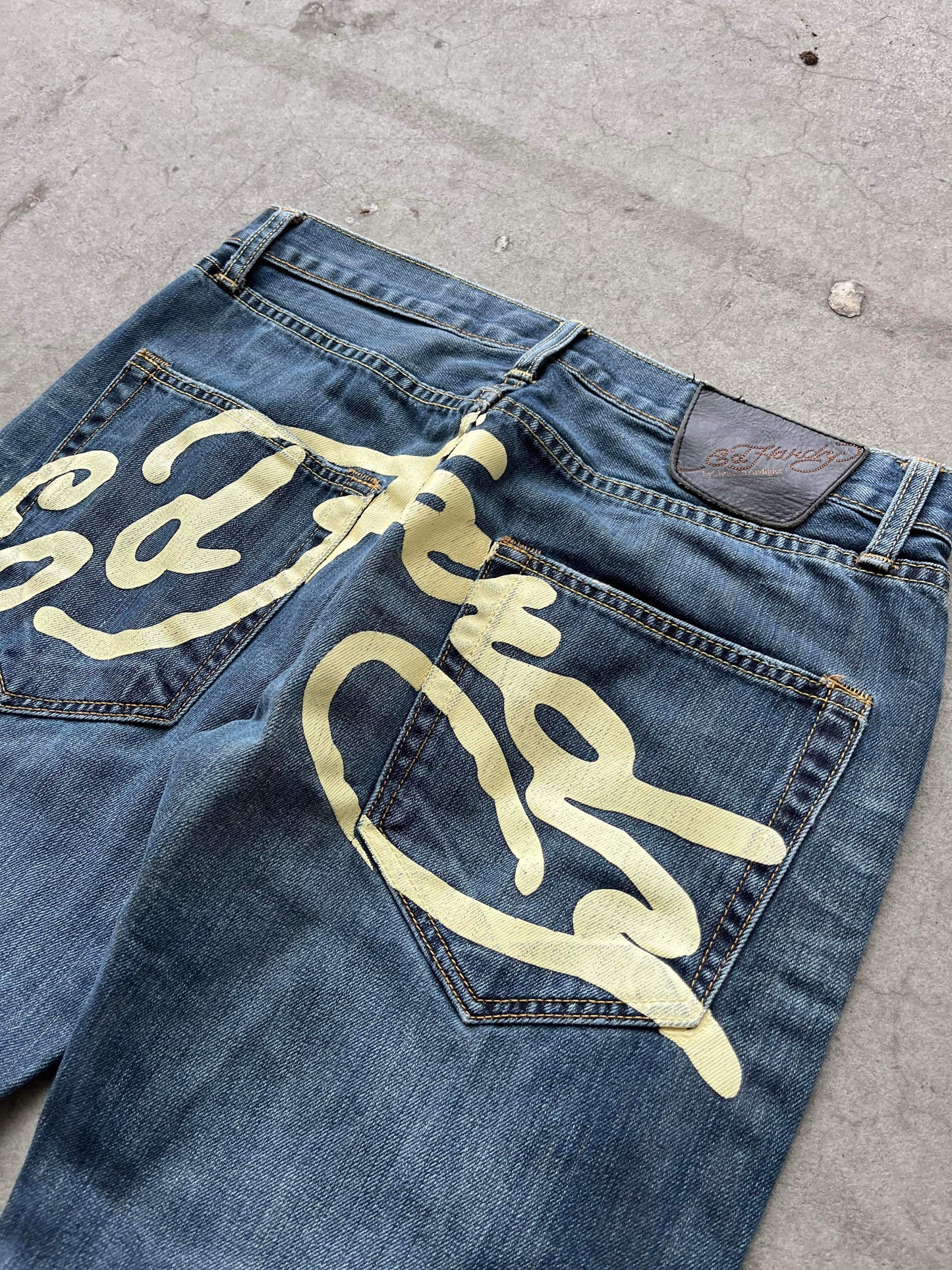 (32”) Ed Hardy Script Jeans