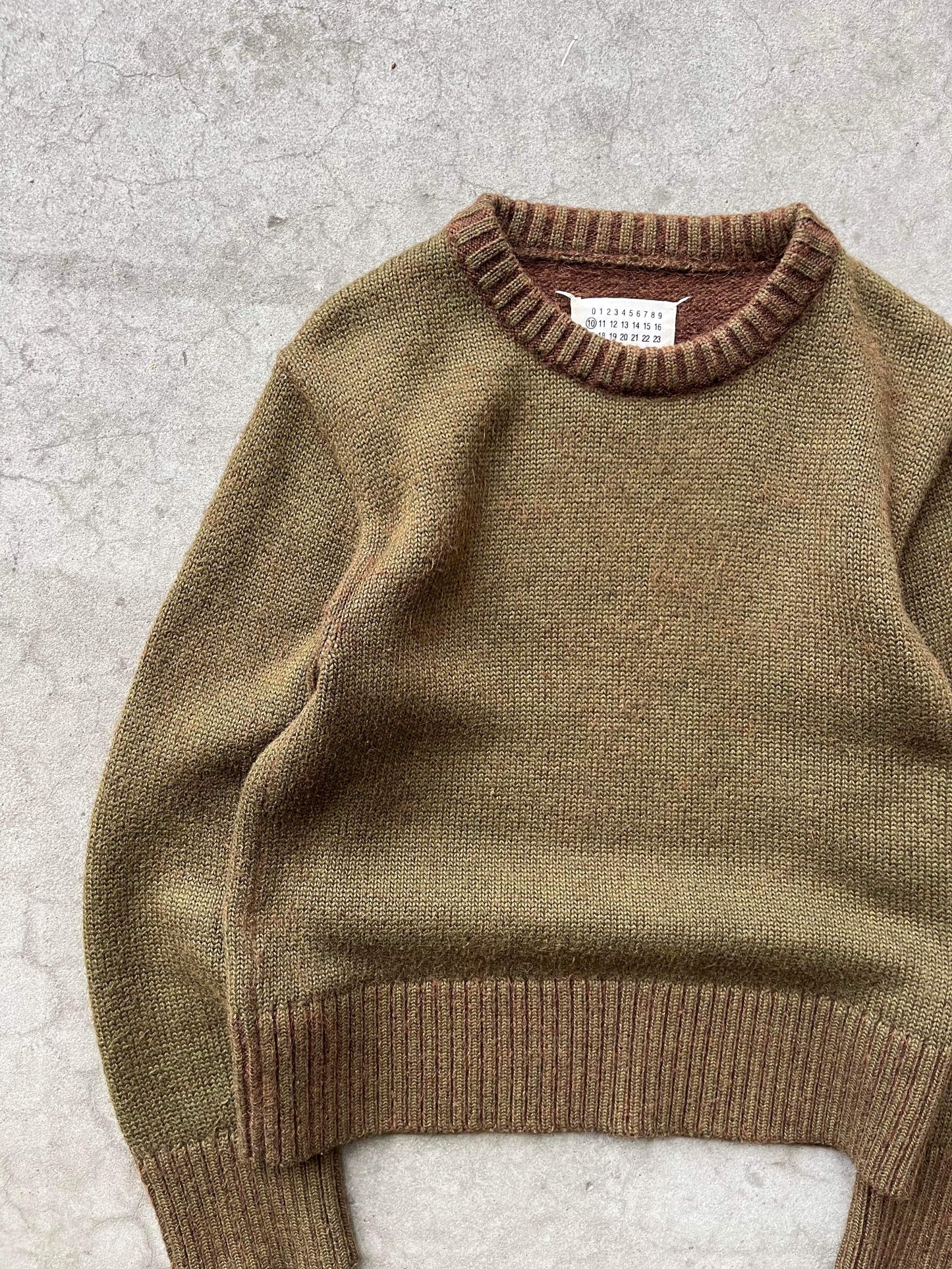 (XS/S) Maison Margiela Military Green Wool Knit