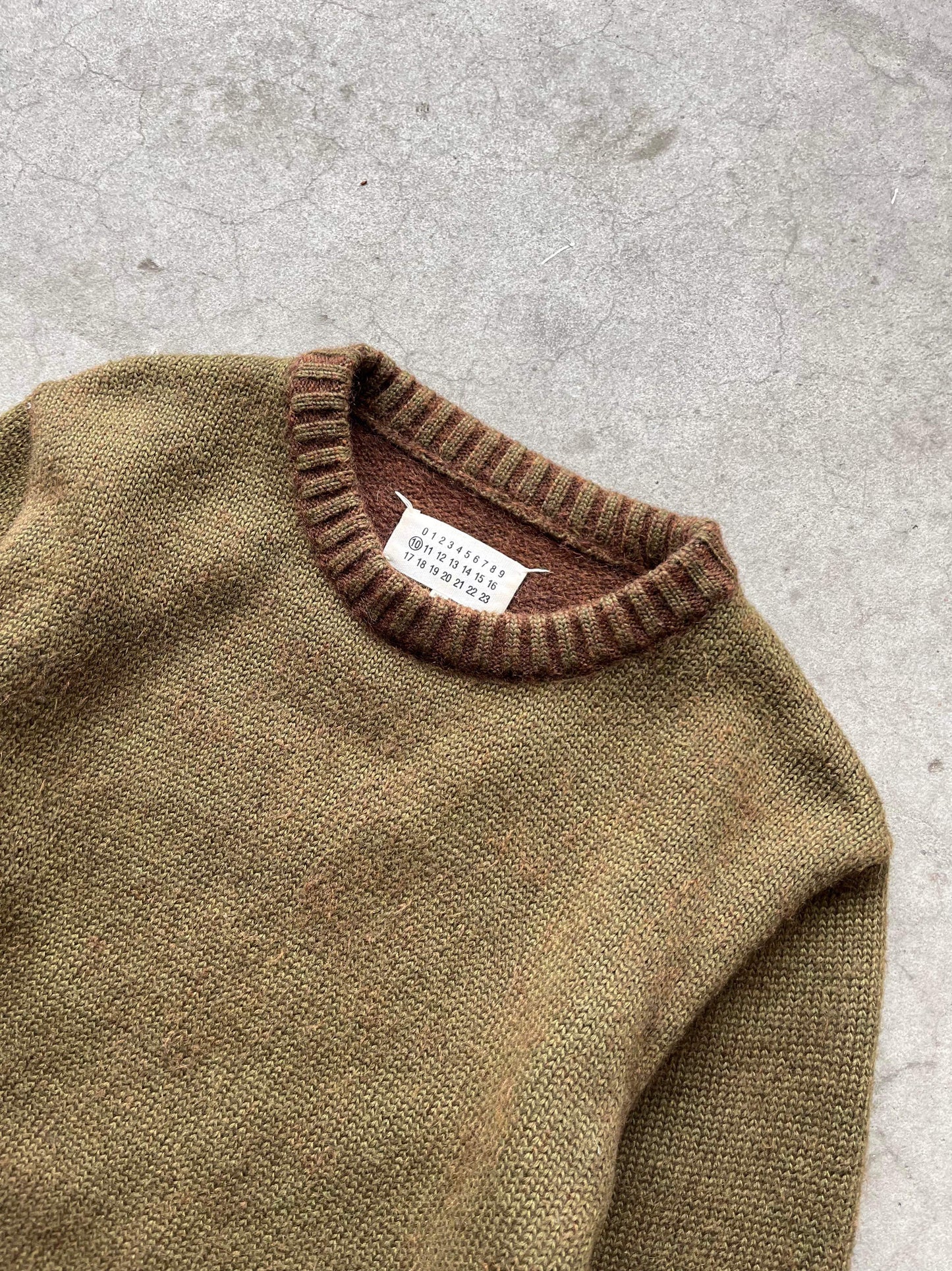 (XS/S) Maison Margiela Military Green Wool Knit