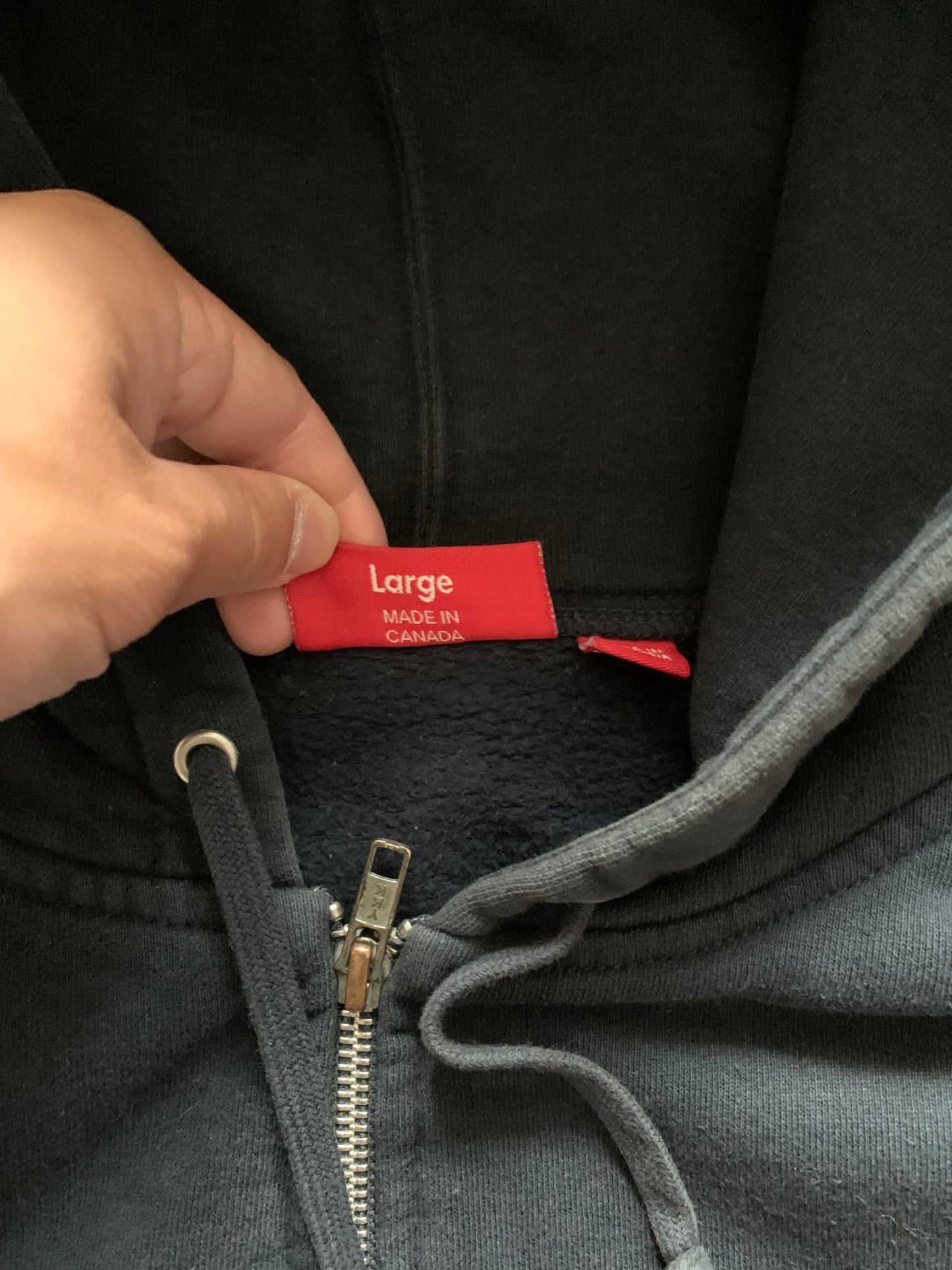 (L) Supreme Zip Up Hoodie