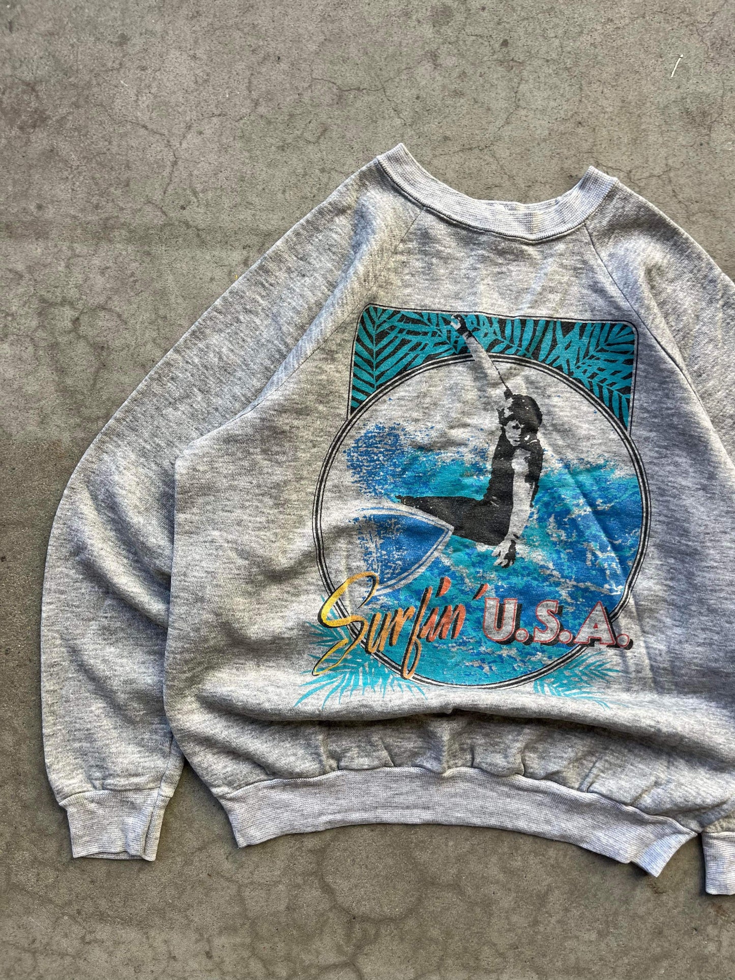 (xs/s) 80s/90s Surfin USA Crewneck