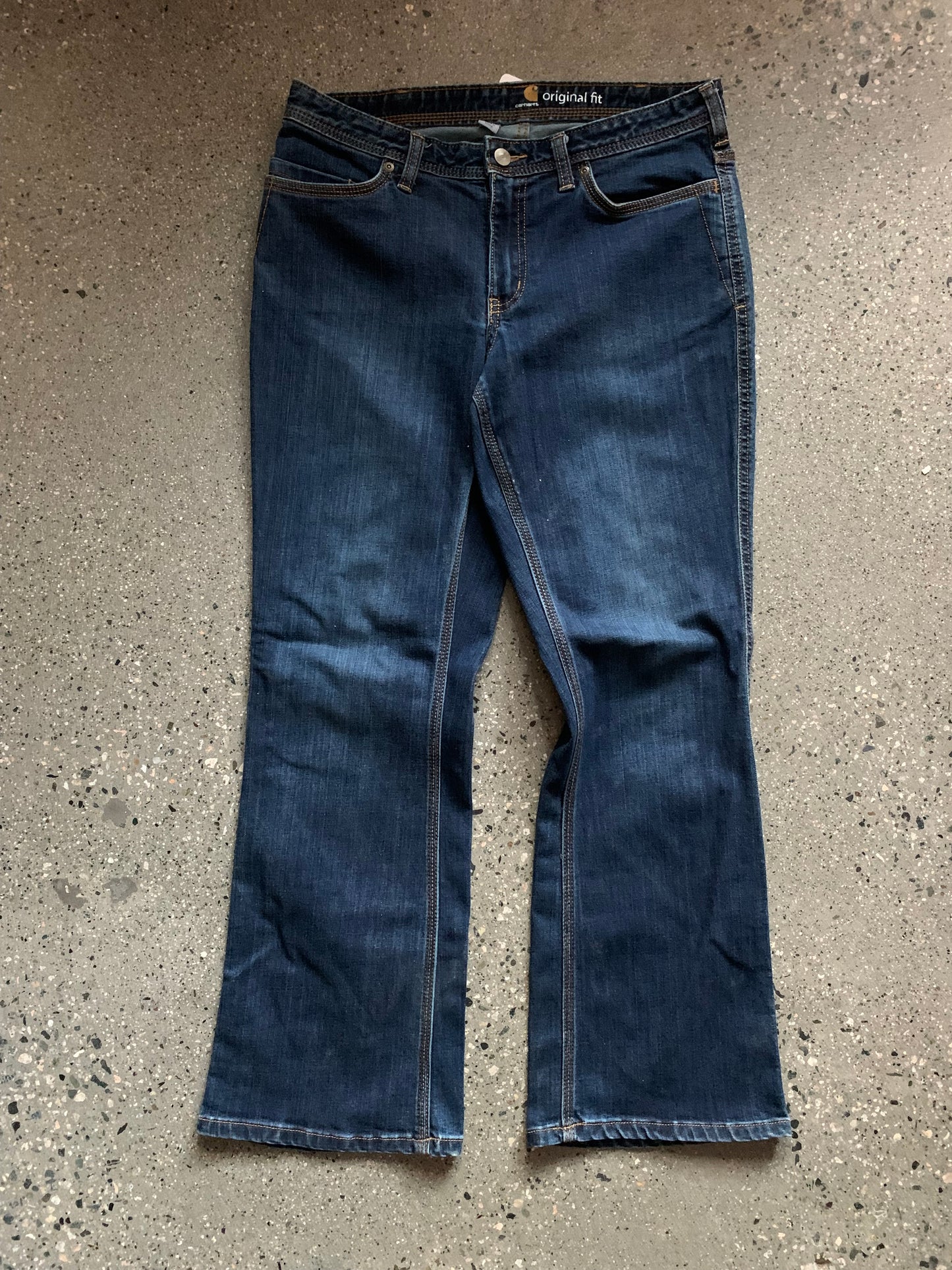 (30”) Carhartt Dark Wash Flared Denim