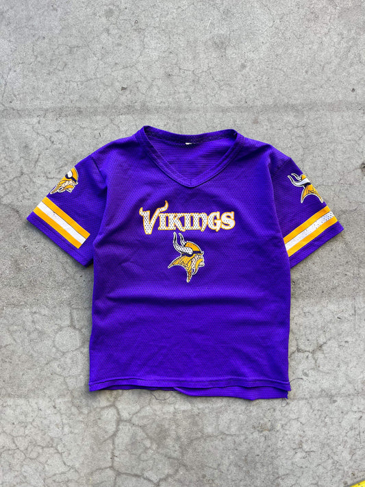 (XXS) Vintage Minnesota Vikings Baby Tee Style Jersey