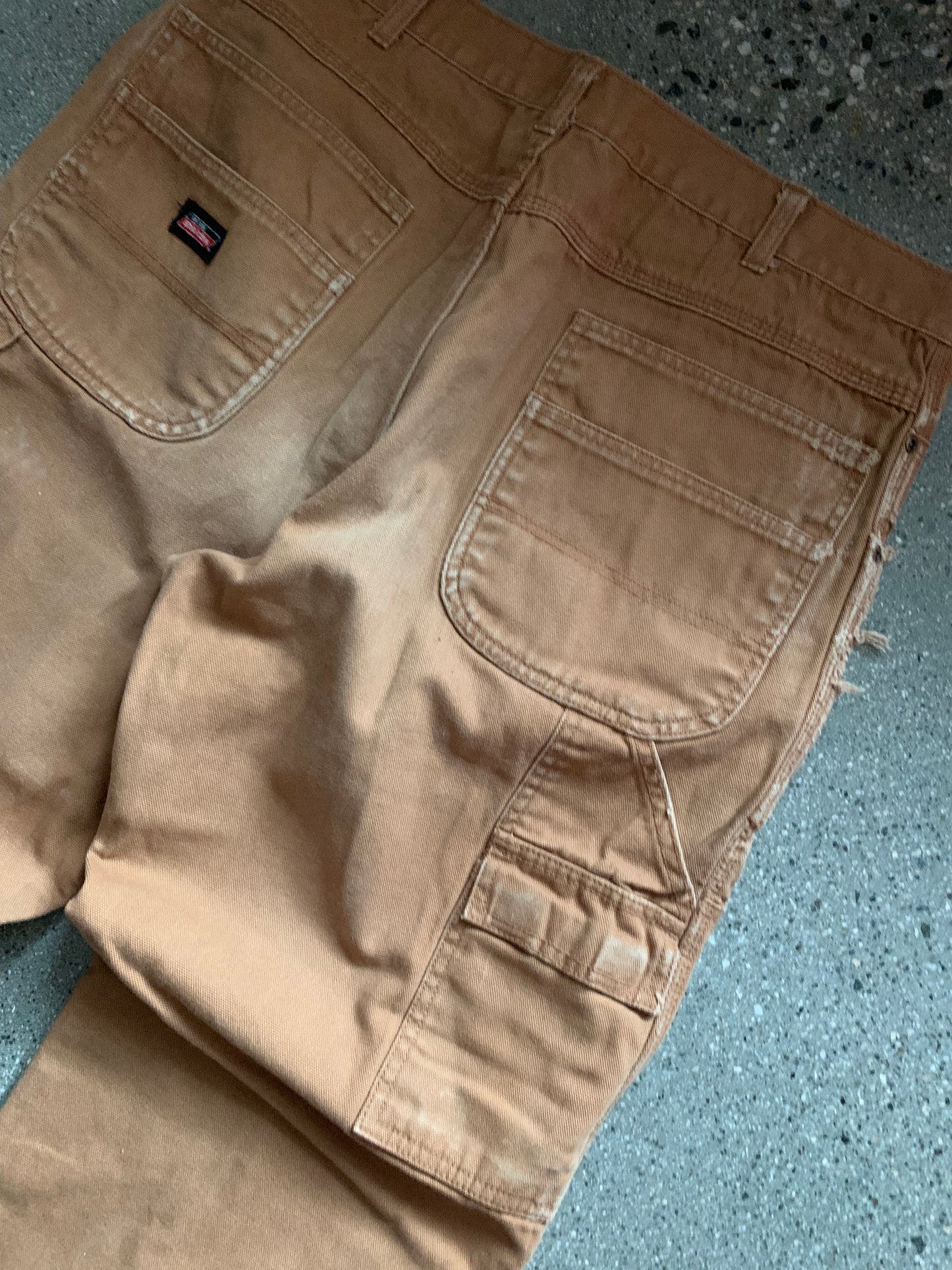 (38”) Distressed Sunfaded Dickies Doubleknees